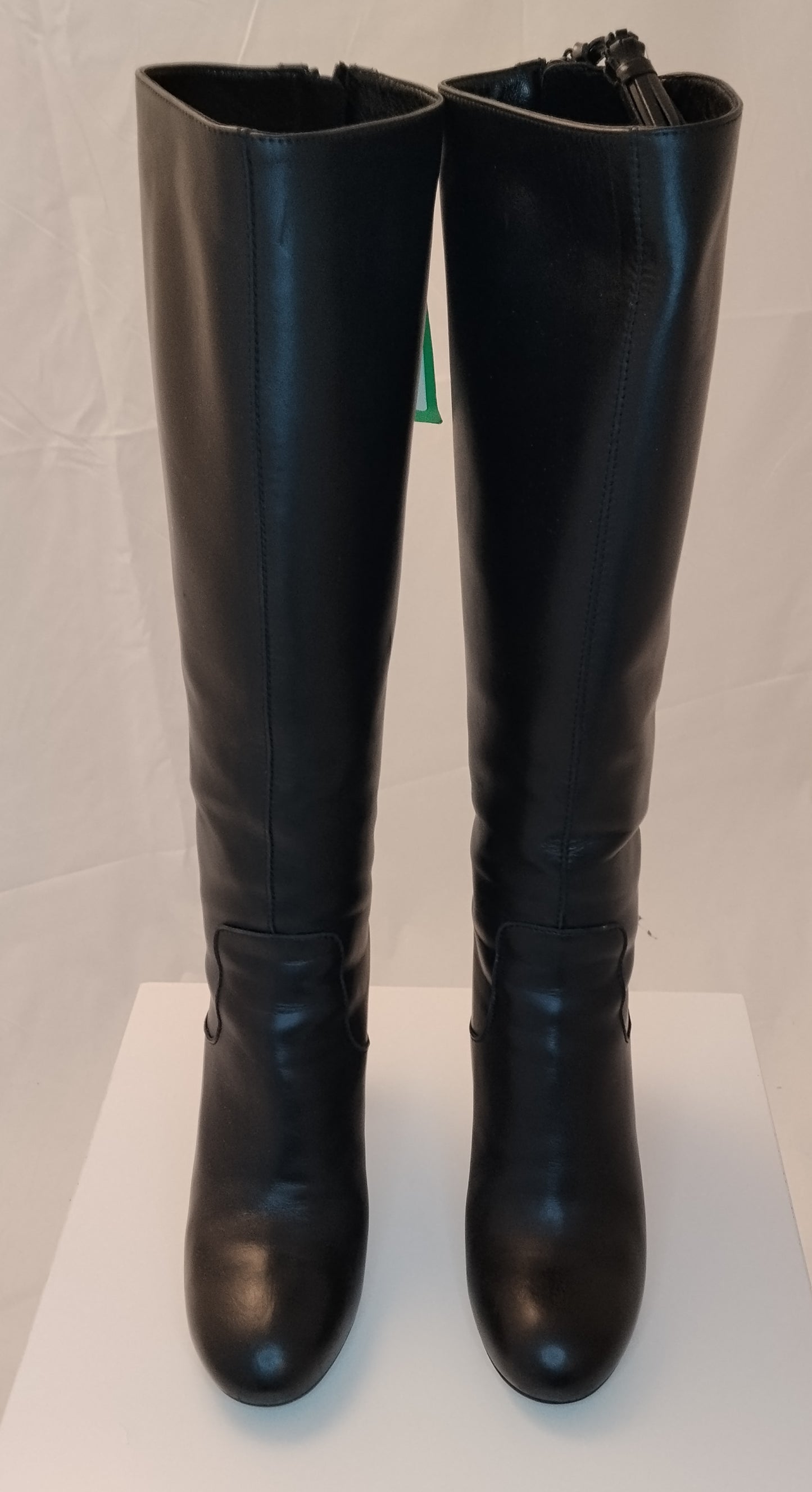 Stivali Hogan donna taglia 38 neri in pelle con scatola e dust bag