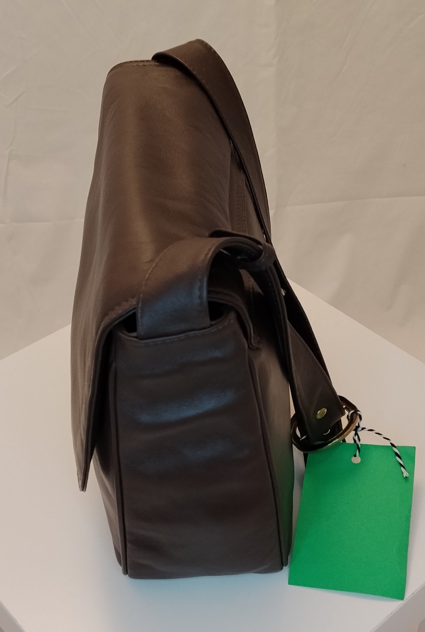 Borsa in pelle marrone tracolla vintage minimal – Stile classico