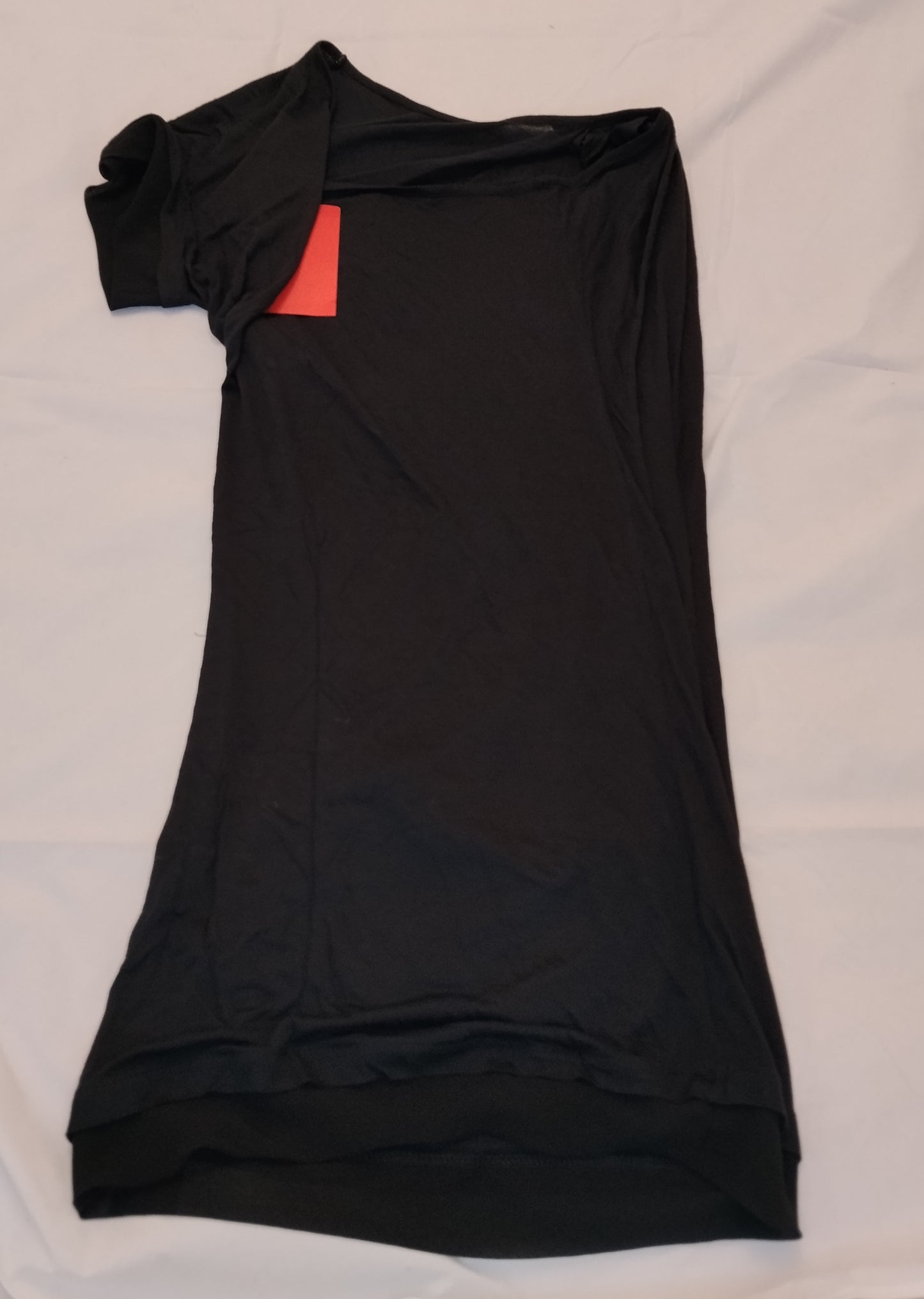 Vestito Donna Benetton Nero Taglia M Abito Elegante Monospalla
