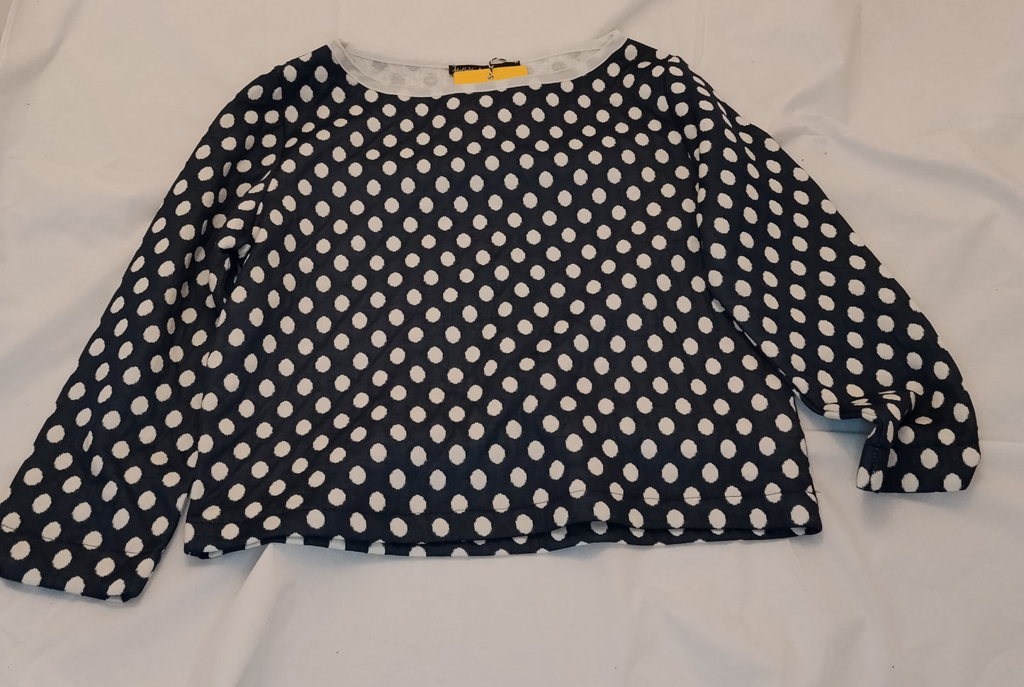 Blusa Donna Mathilda Pois Blu Taglia M Maglia Elegante Fantasia