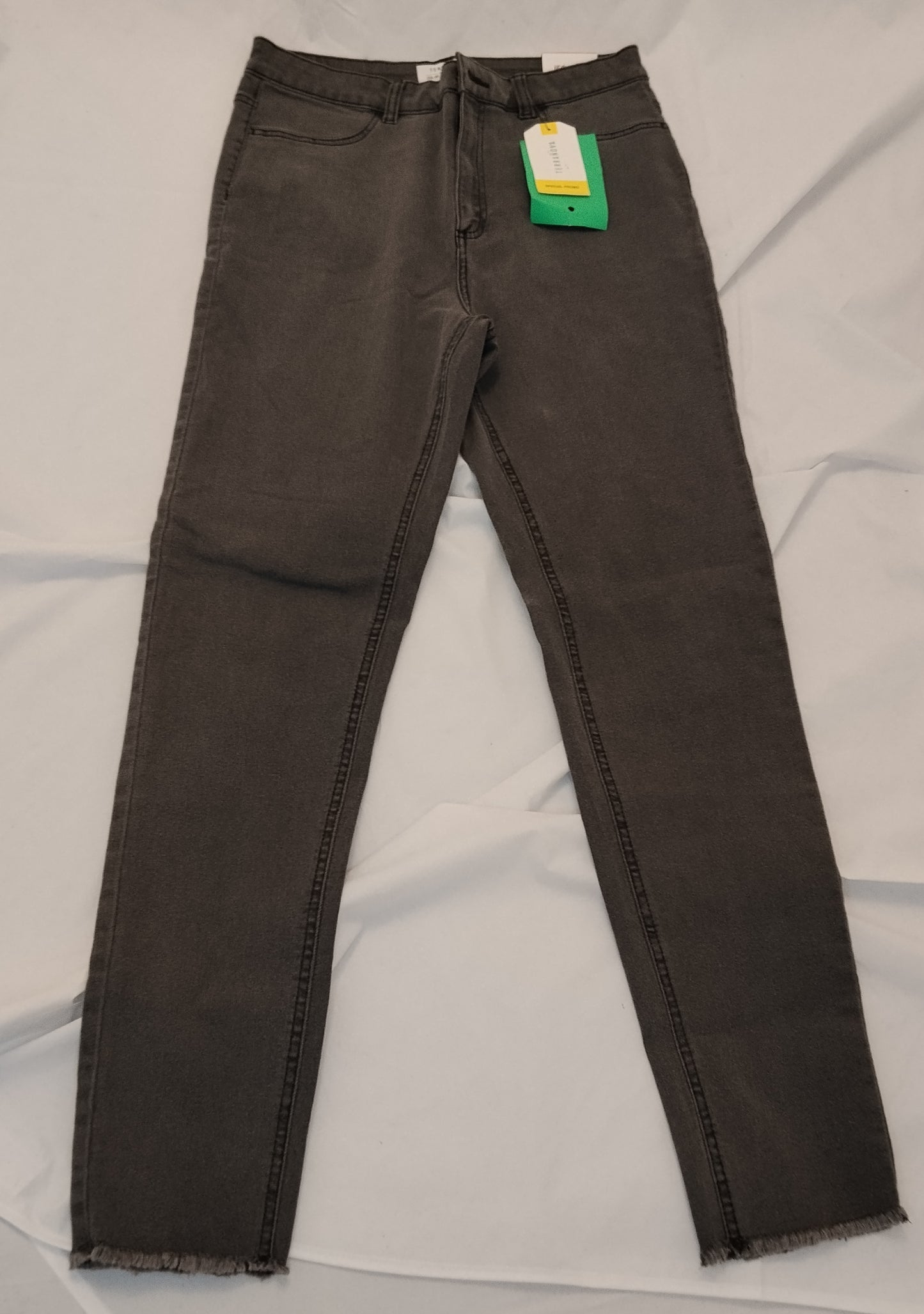 Jeans Donna Terranova Grigi Taglia 46 Nuovi con Cartellino Slim Fit