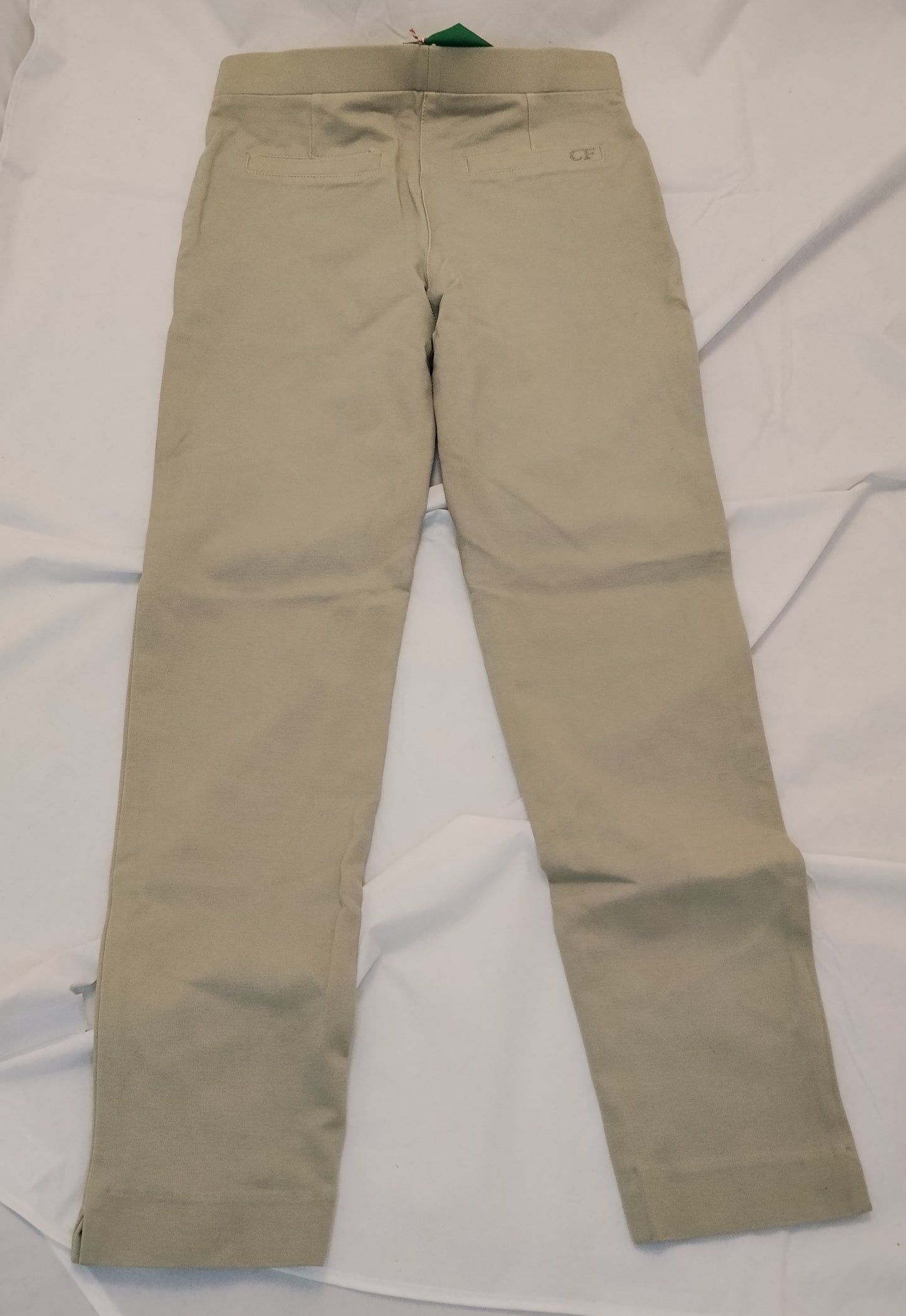 Pantaloni Donna Carla Ferroni Beige Taglia 44 Eleganti Slim Fit