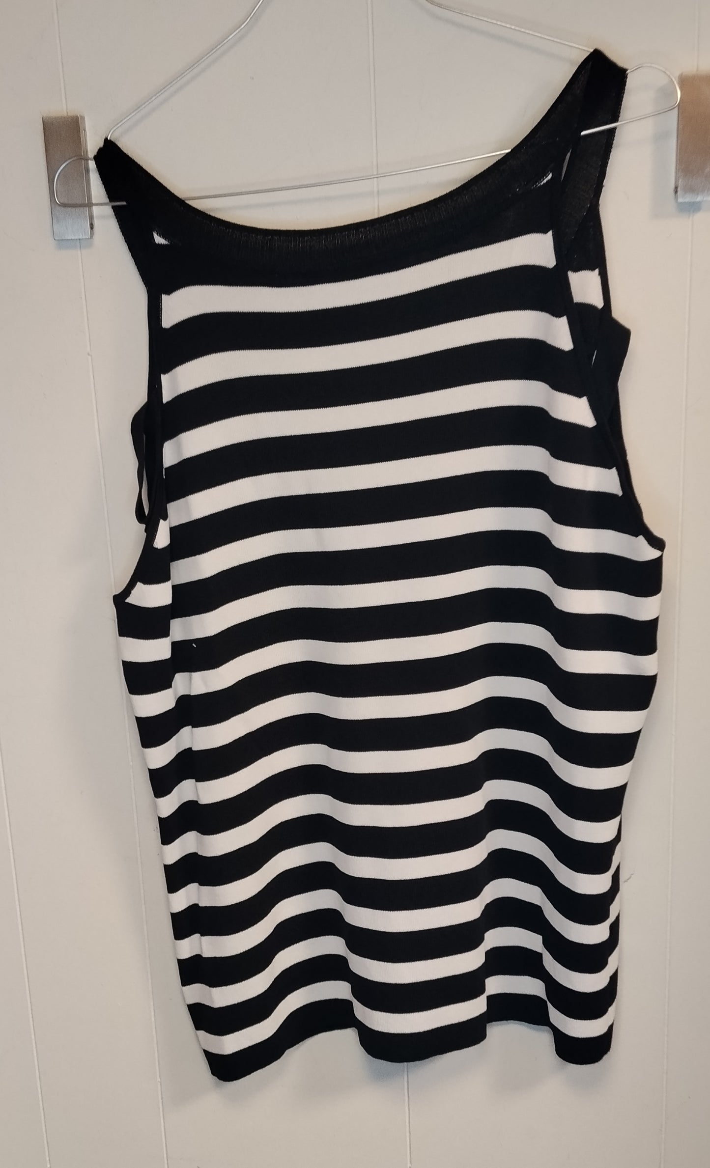 Canotta Elena Mirò a Righe Bianco Nero Taglia XL – Top Donna Casual