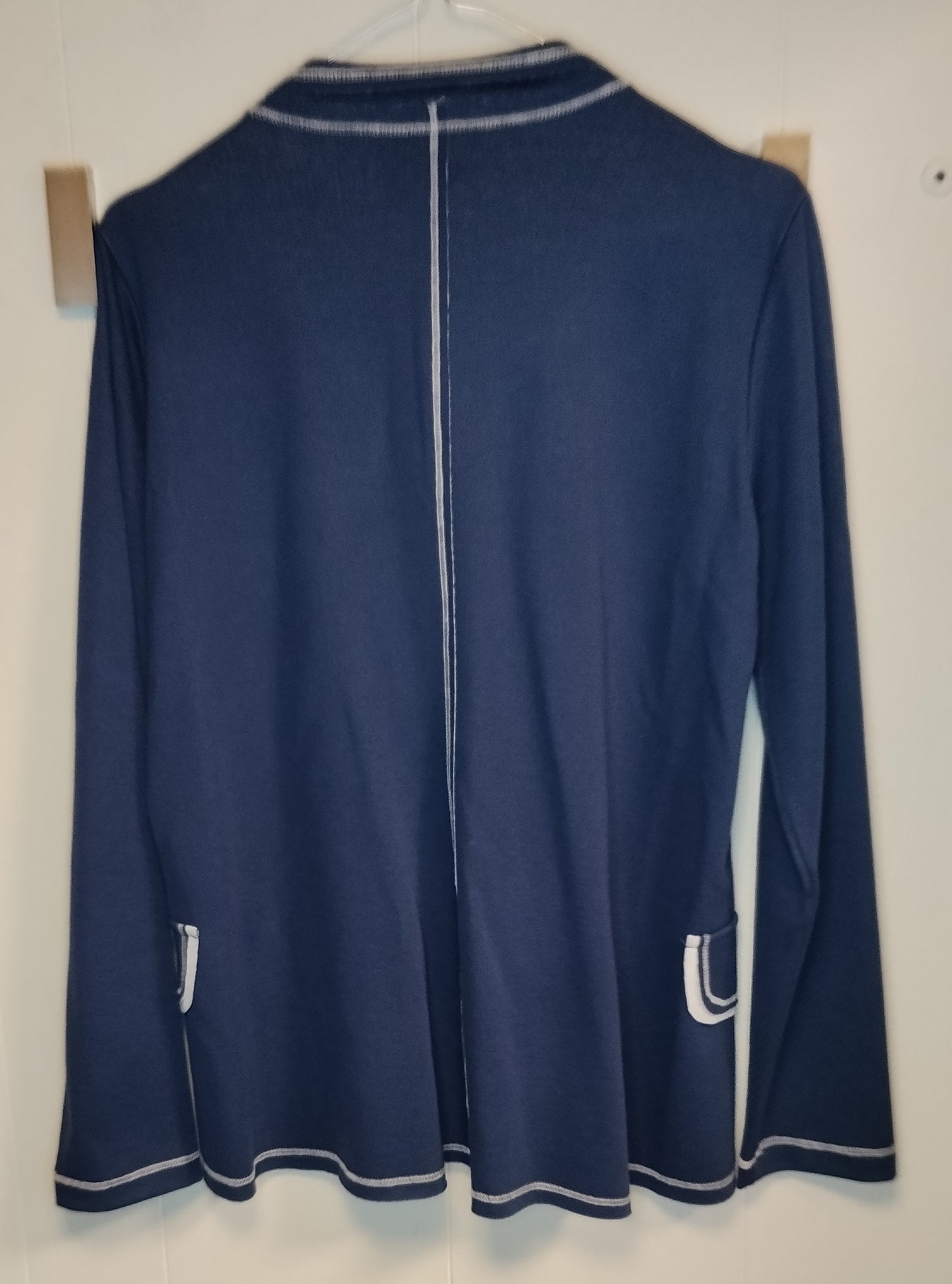 Blazer Donna Amarynth Blu Taglia M – Giacca Elegante con Profili a Contrasto