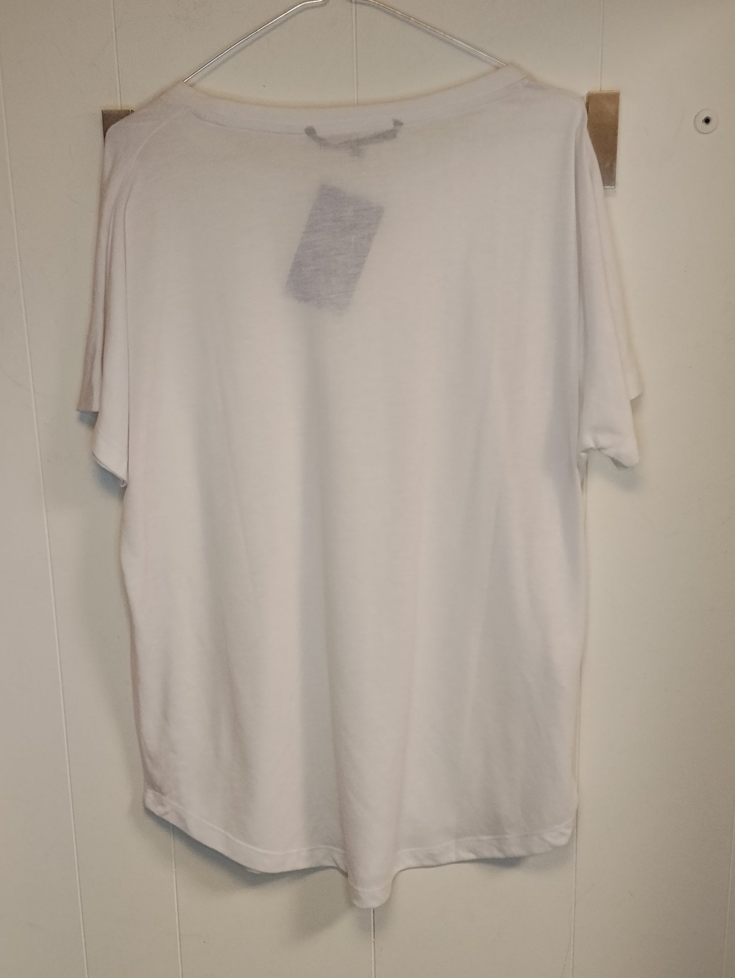 T-shirt Donna Silvian Heach Bianca – Maglia Basic Girocollo Taglia S