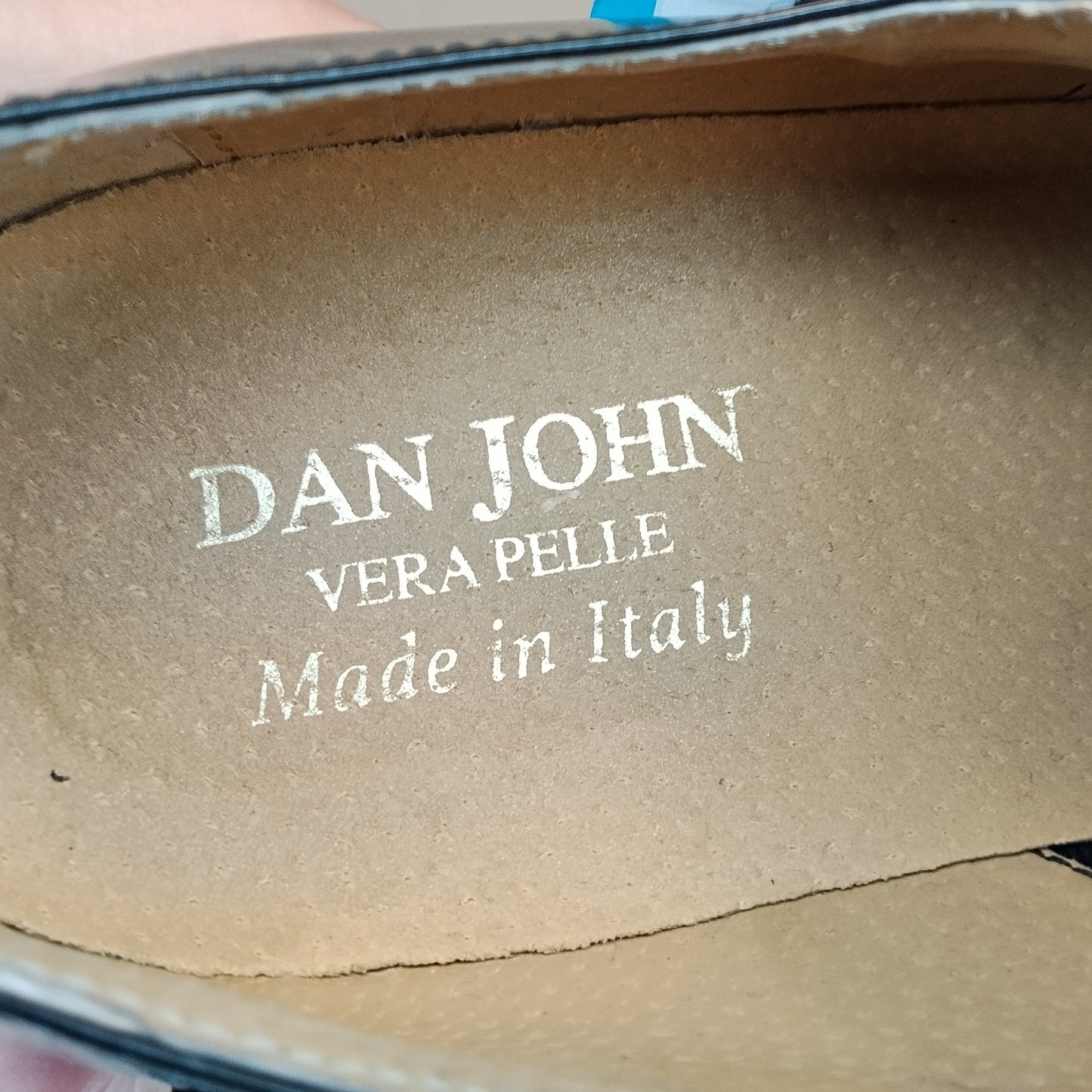Scarpe Uomo Dan John Taglia 44 Eleganti Nere Doppia Fibbia Pelle