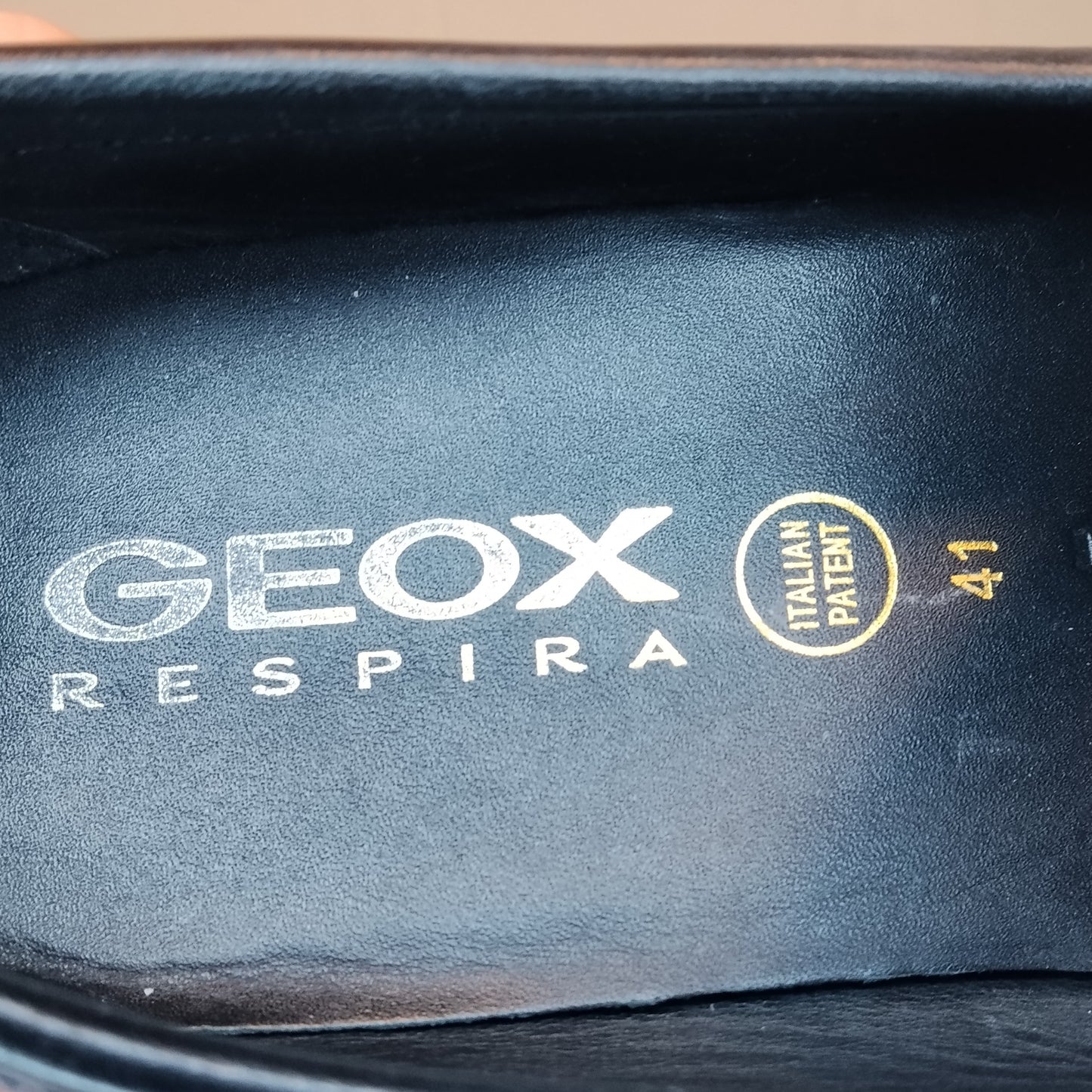 Mocassini Uomo Geox Taglia 41 Neri Pelle Traspiranti Eleganti