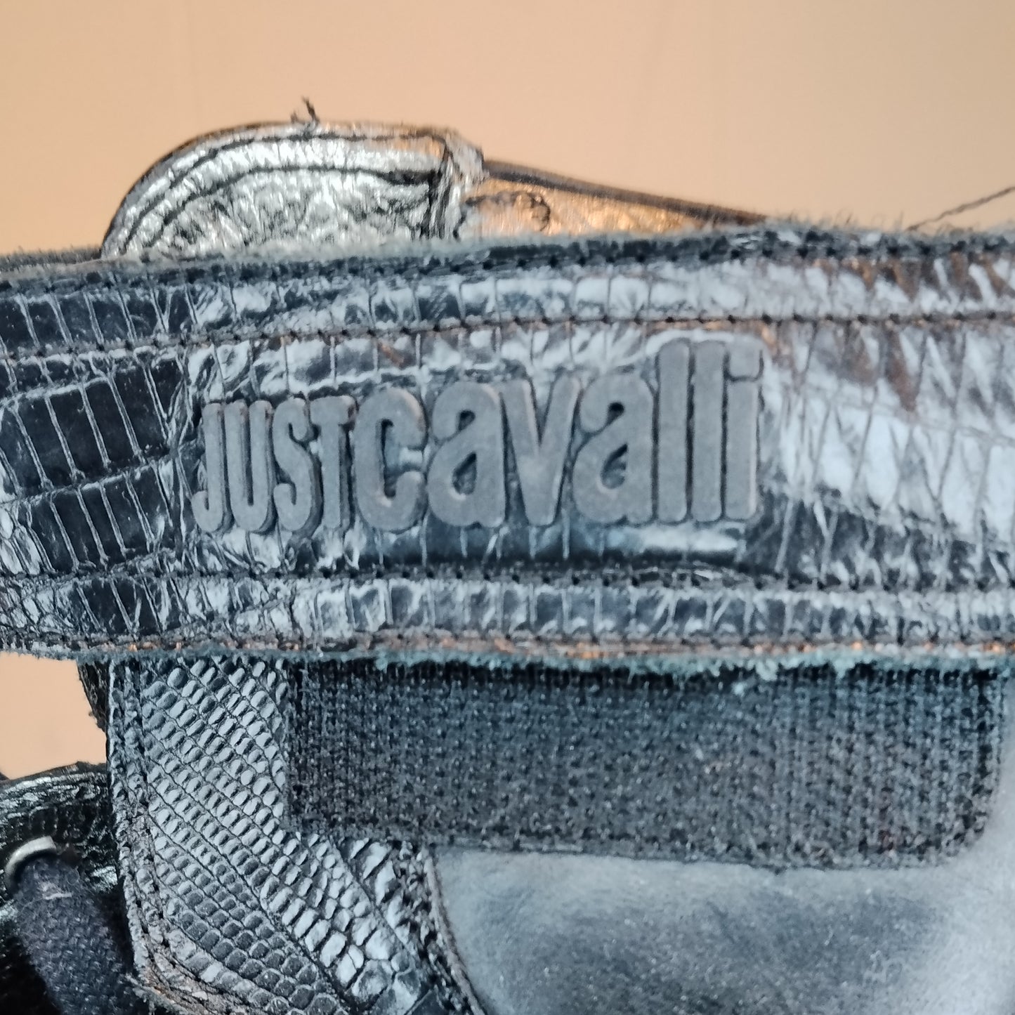 Sneakers Alte Uomo Just Cavalli Taglia 43 Nere Pelle