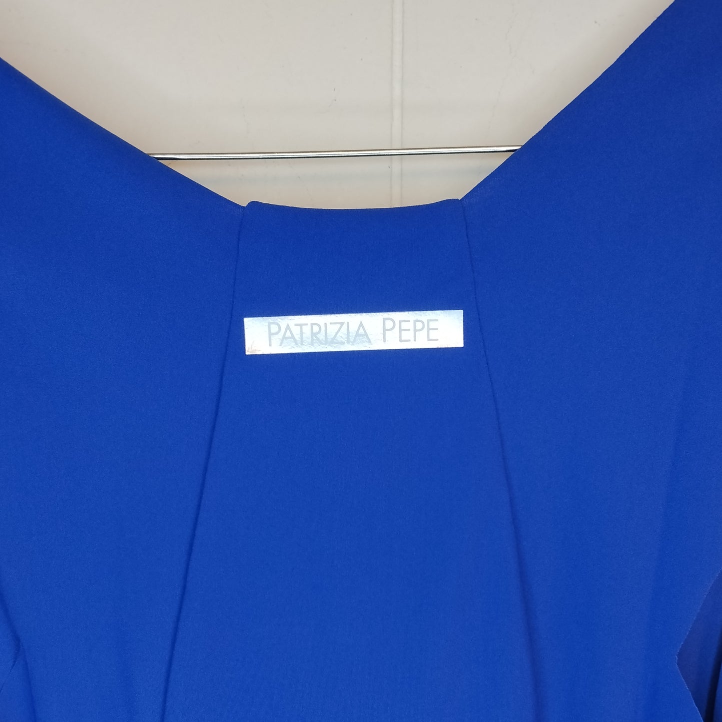 Vestito Donna Patrizia Pepe Blu Elegante Taglia S Abito Lungo Aderente