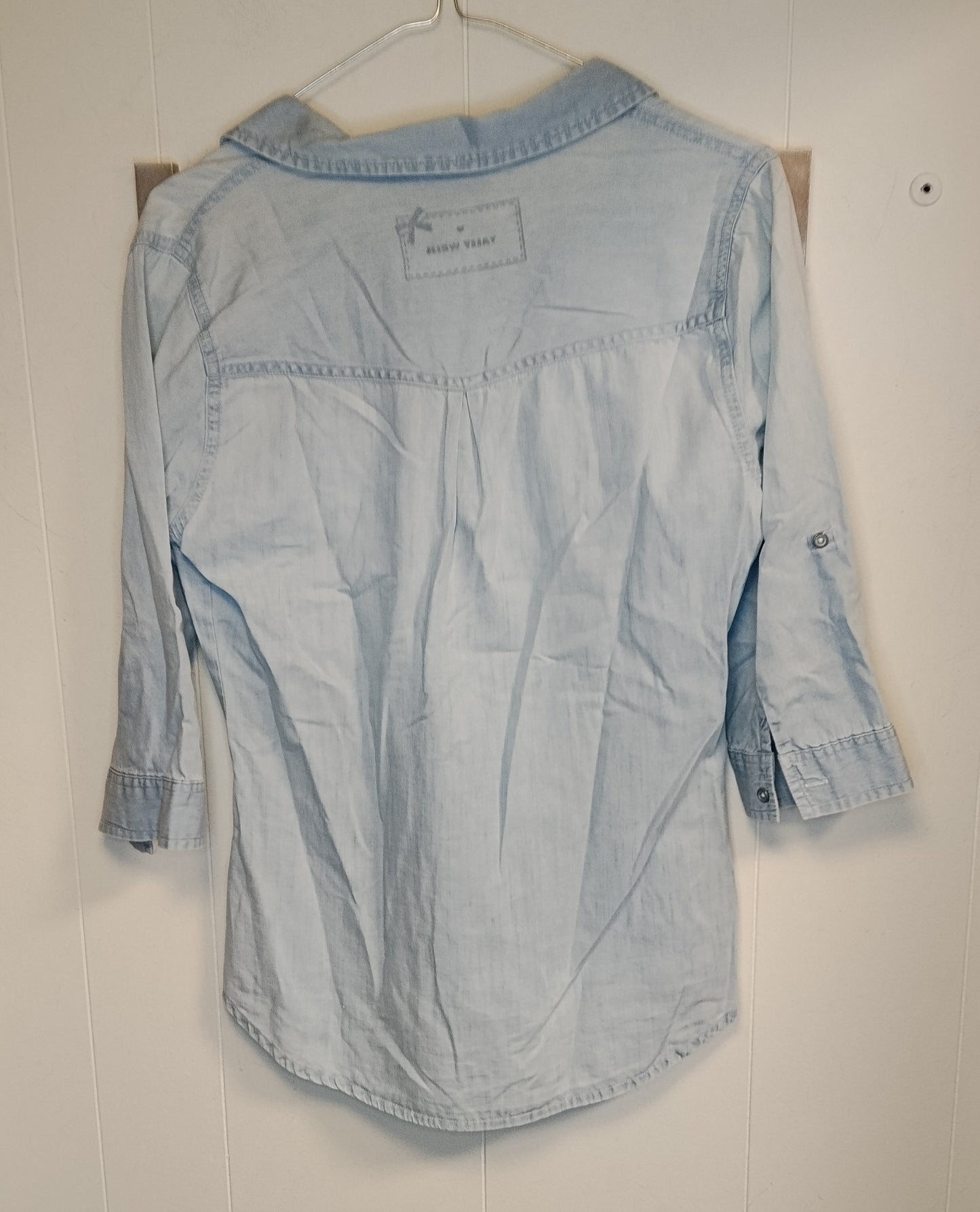 Camicia Donna Tally Weijl Denim Chiaro Taglia 38 Casual Chic