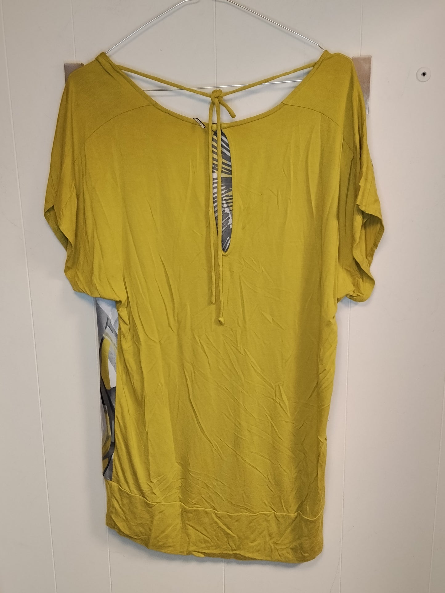 Maglia Donna Anis Fantasia Giallo Grigio Taglia L Casual Chic
