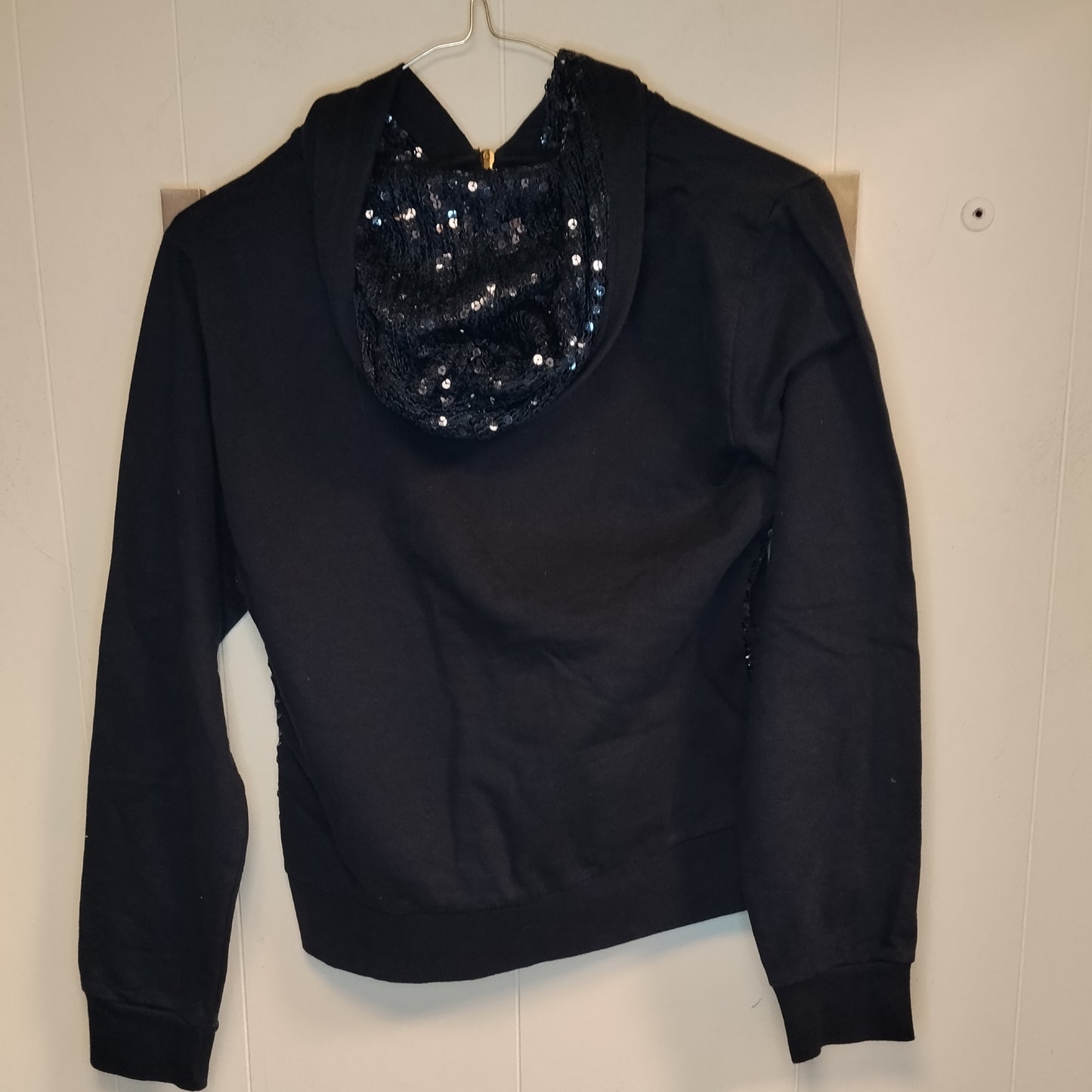 Felpa Bambina OVS Nera con Cappuccio 13-14 Anni 164 cm Zip
