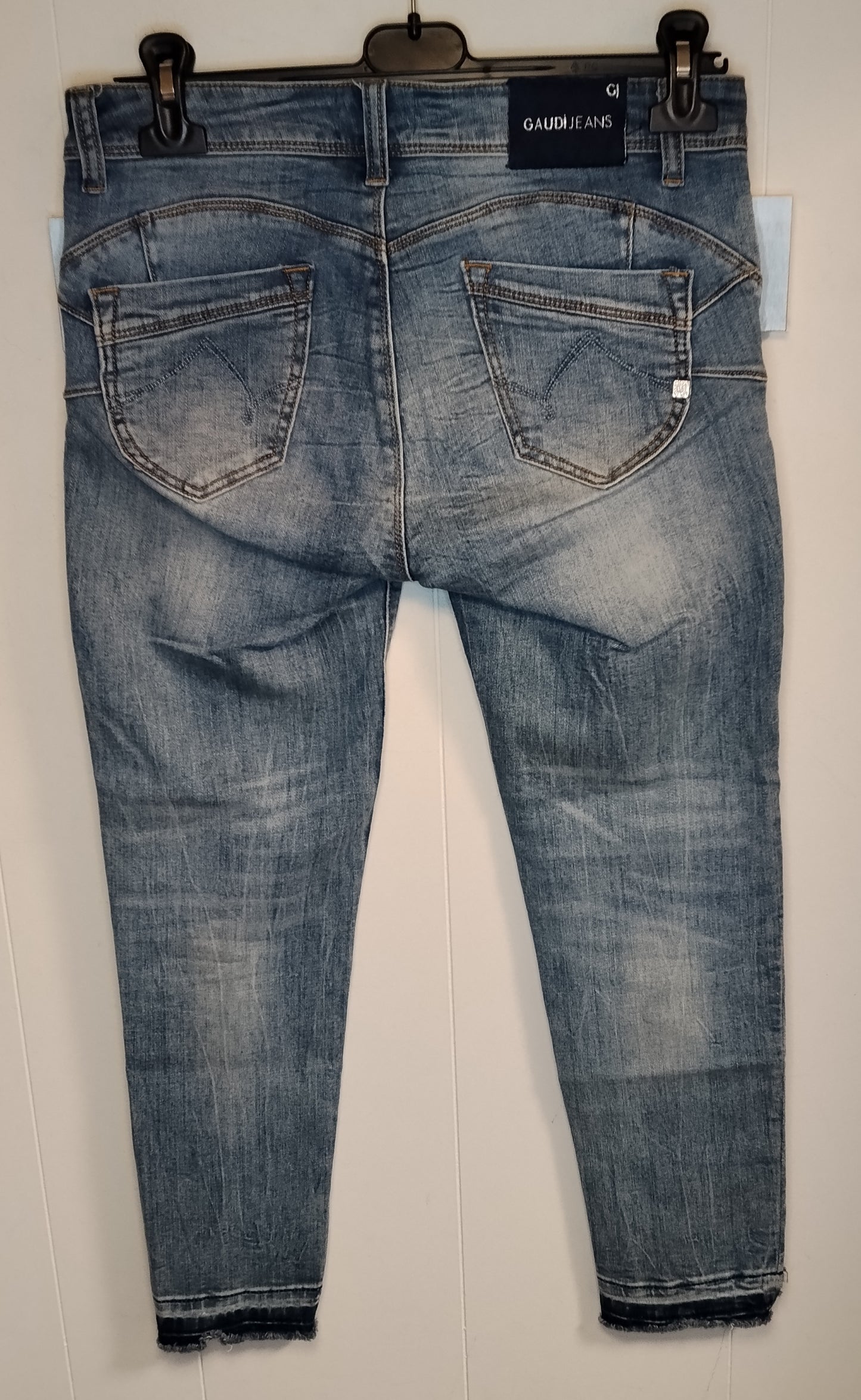 Jeans Donna Gaudì Denim Lavato Taglia 42 Slim Fit