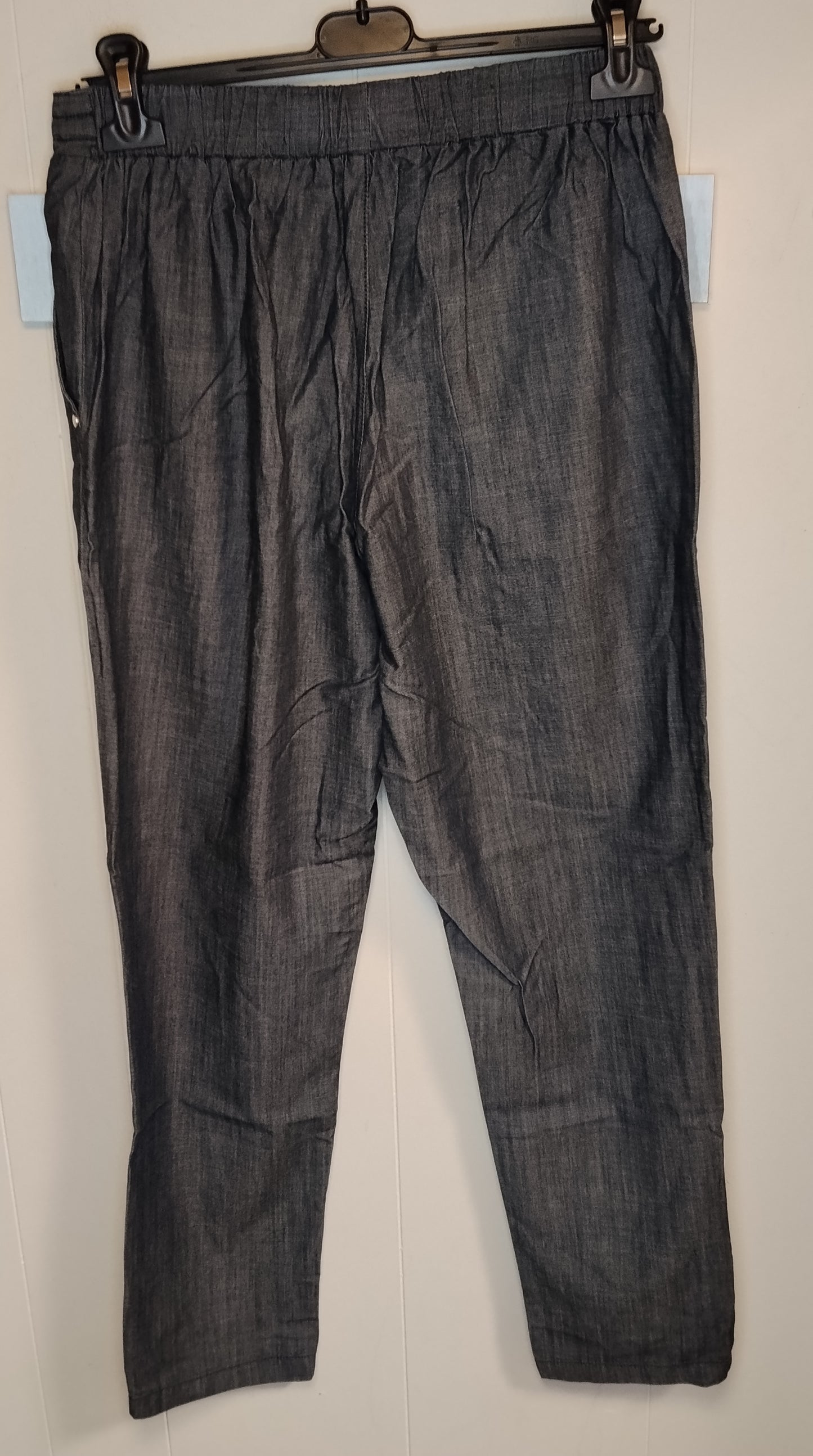Pantaloni Donna Oltre Grigi Leggeri Taglia M Casual Chic