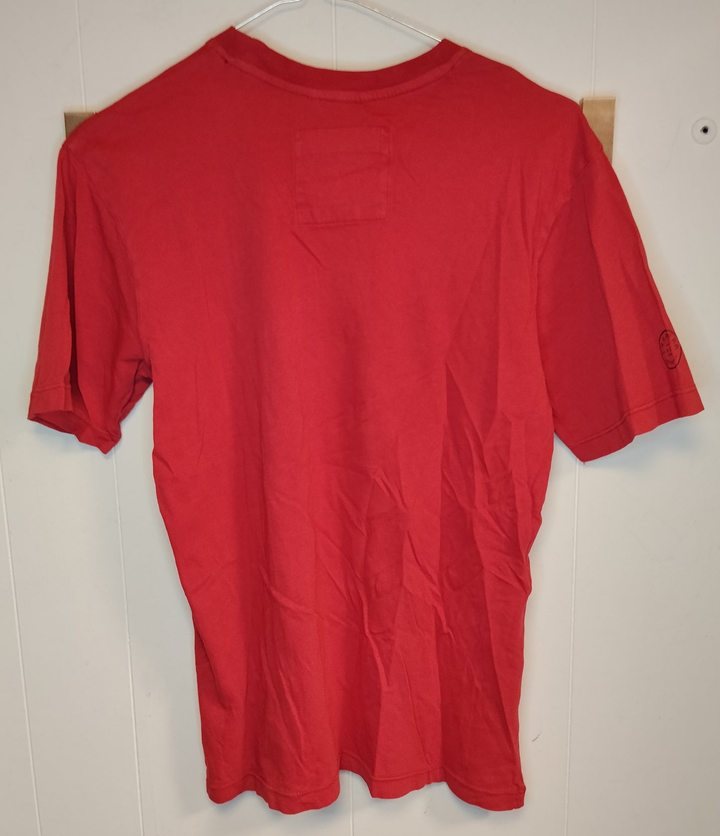 T-shirt Carrera rossa bambino 12-14 anni taglia S stampa sirena nuova con cartellino