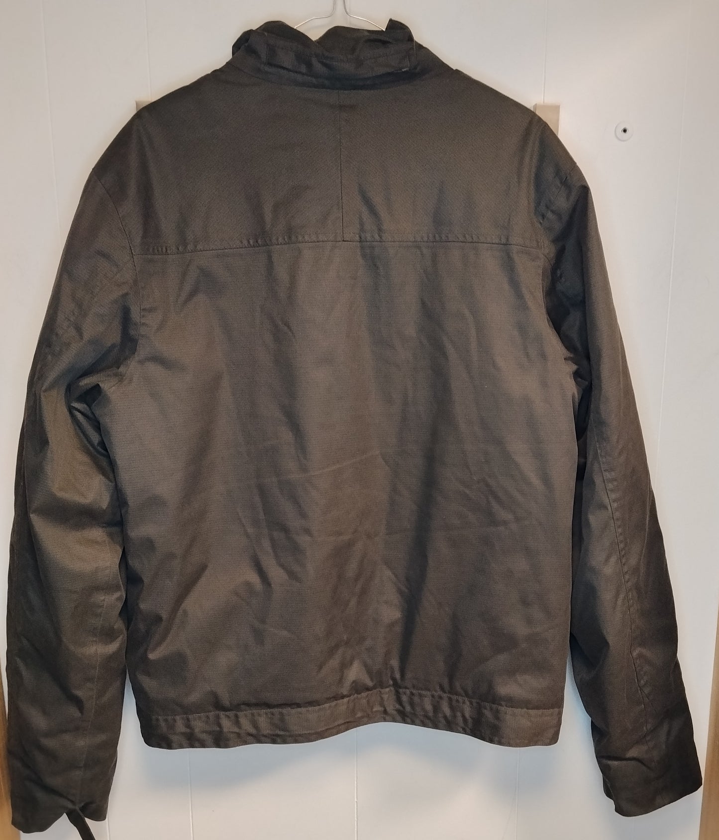 Giacca Quechua uomo taglia L grigia impermeabile antivento trekking zip
