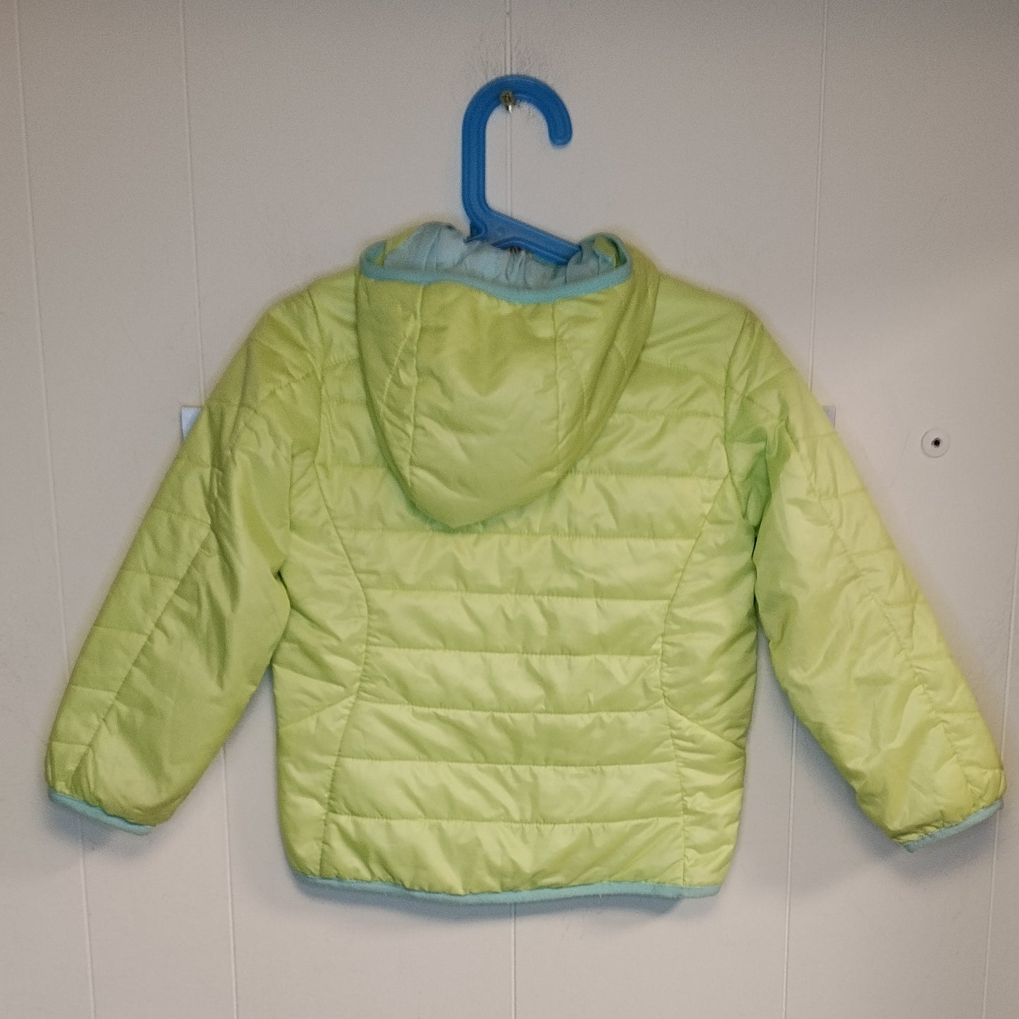 Giacca Quechua bambina 4 anni 98-104 cm verde imbottita con cappuccio