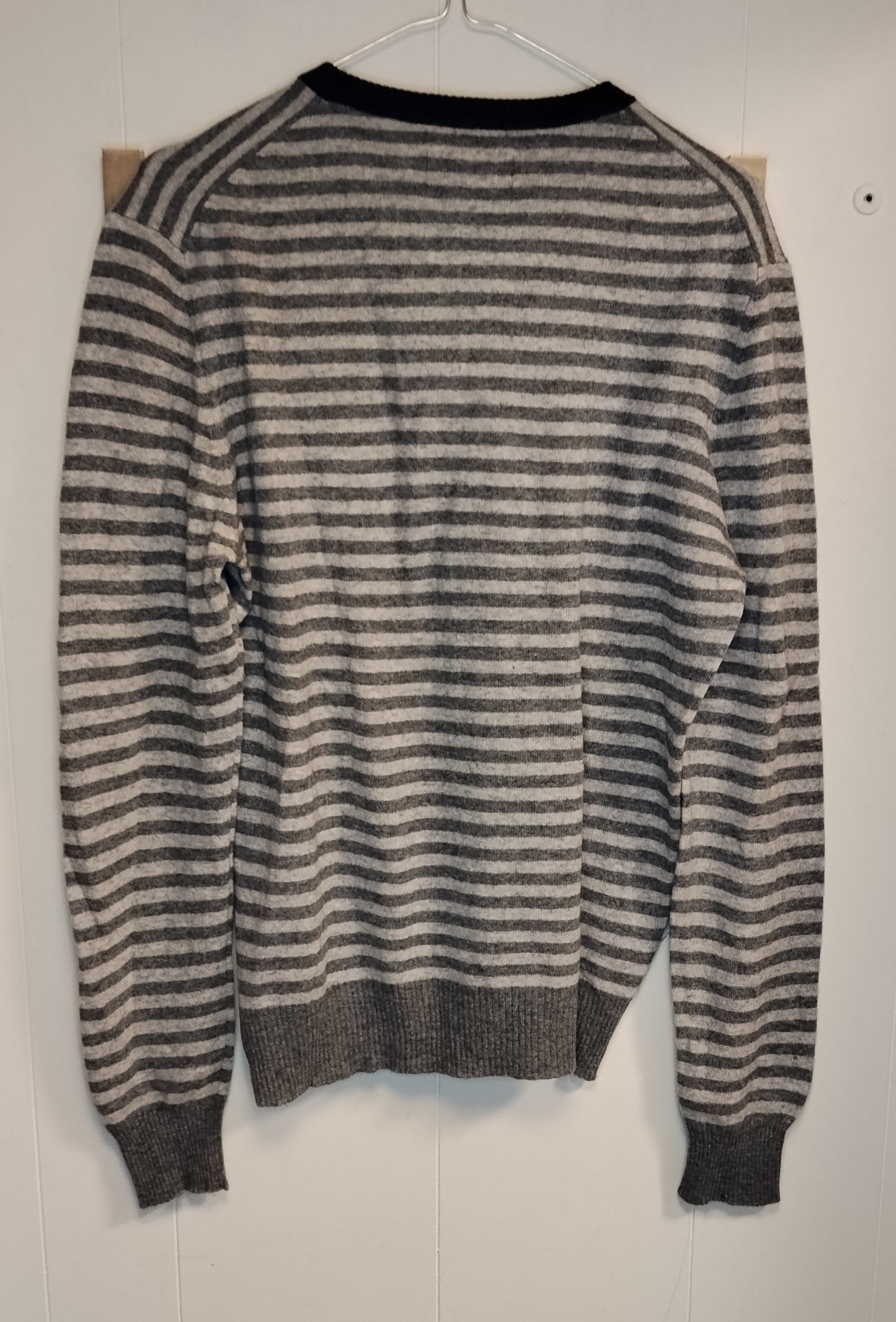 Maglione Praylife uomo righe grigio taglia M girocollo casual leggero
