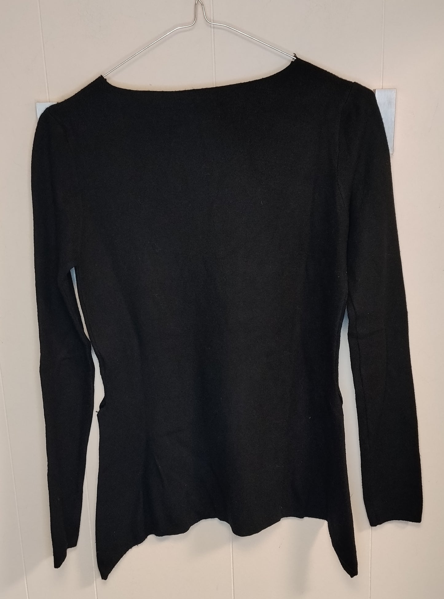 Maglia Donna Nera Sya Taglia M Elegante con Bottoni