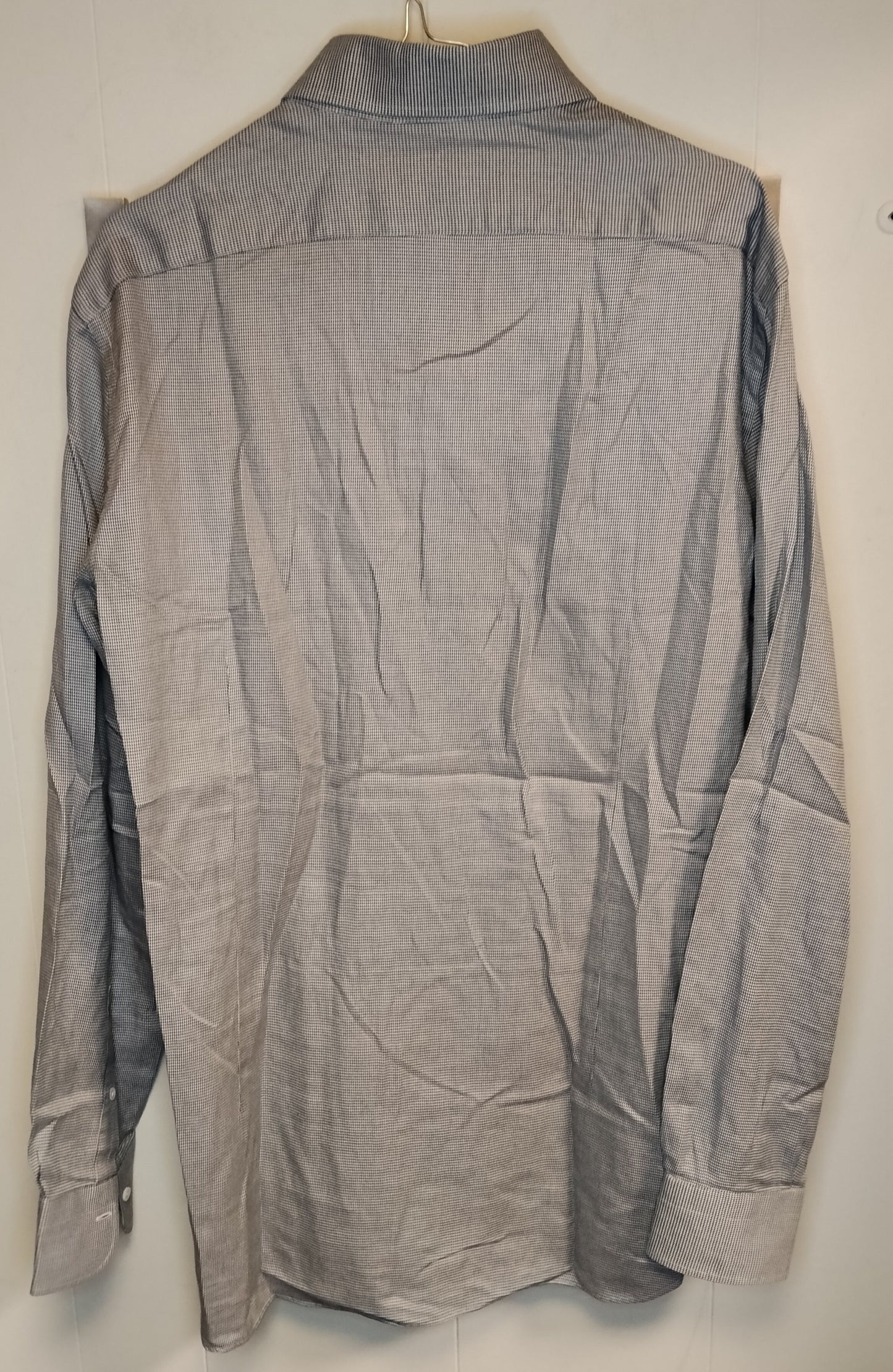 Camicia Uomo Gutteridge Grigia Microfantasia Taglia 42 Elegante