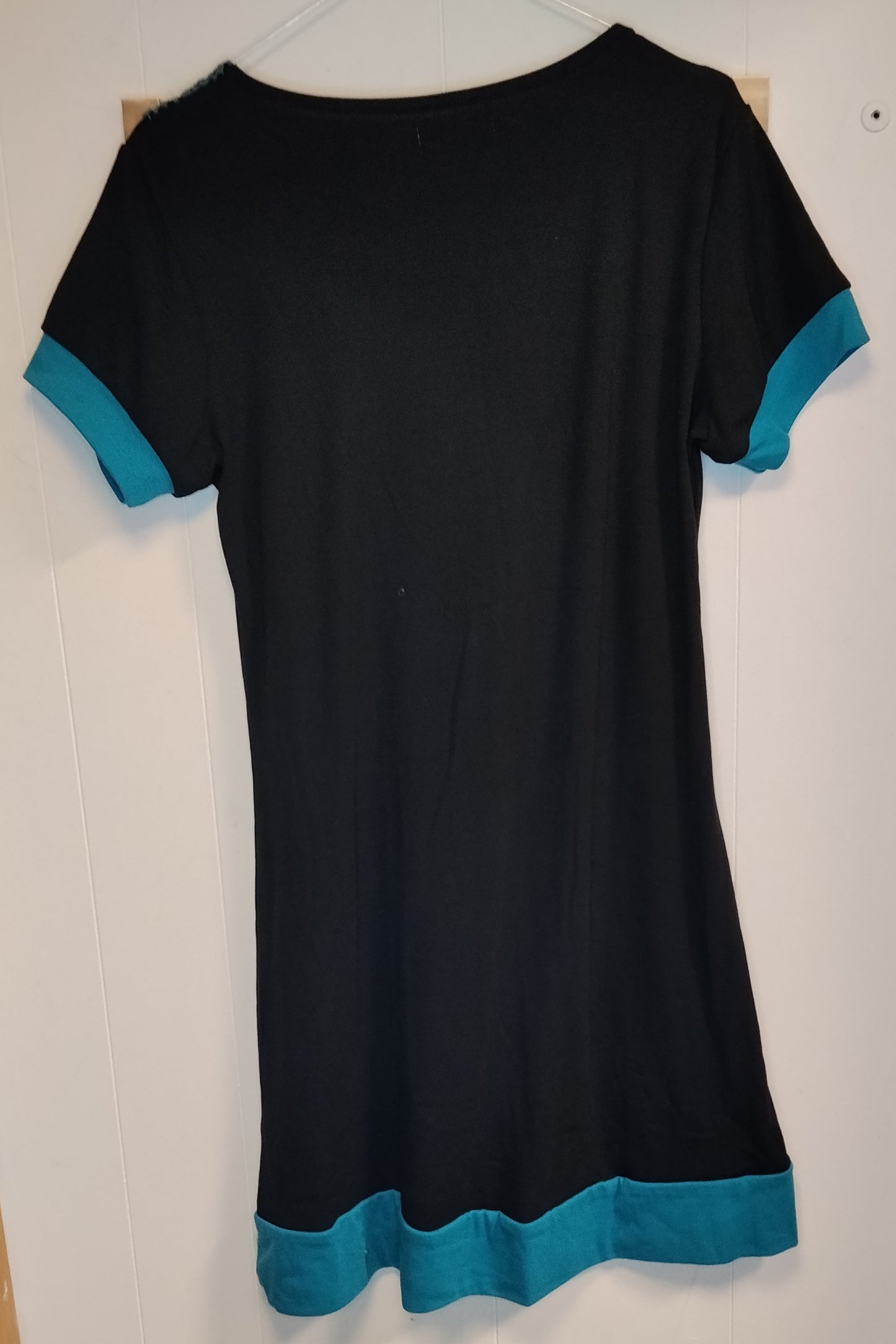 Vestito Donna Conte Hindu Nero Verde Taglia L Stampa Albero