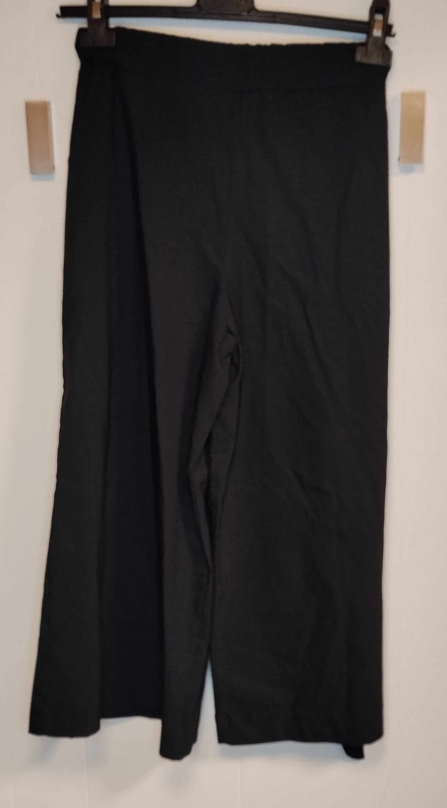 Pantaloni Donna Susy Mix Neri Palazzo Taglia M Vita Alta