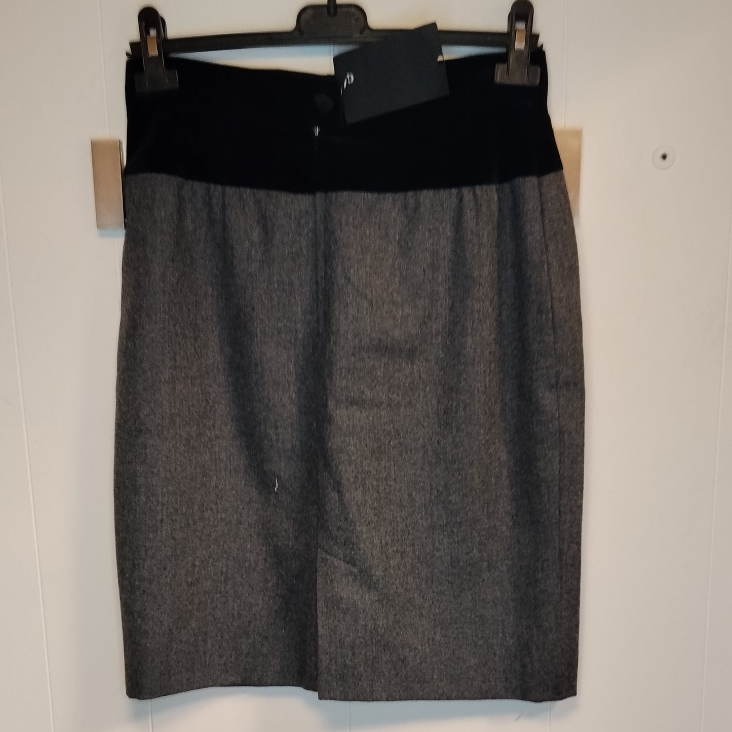 Gonna Donna Fendi Grigia Taglia 42 Elegante Vita Alta Made in Italy