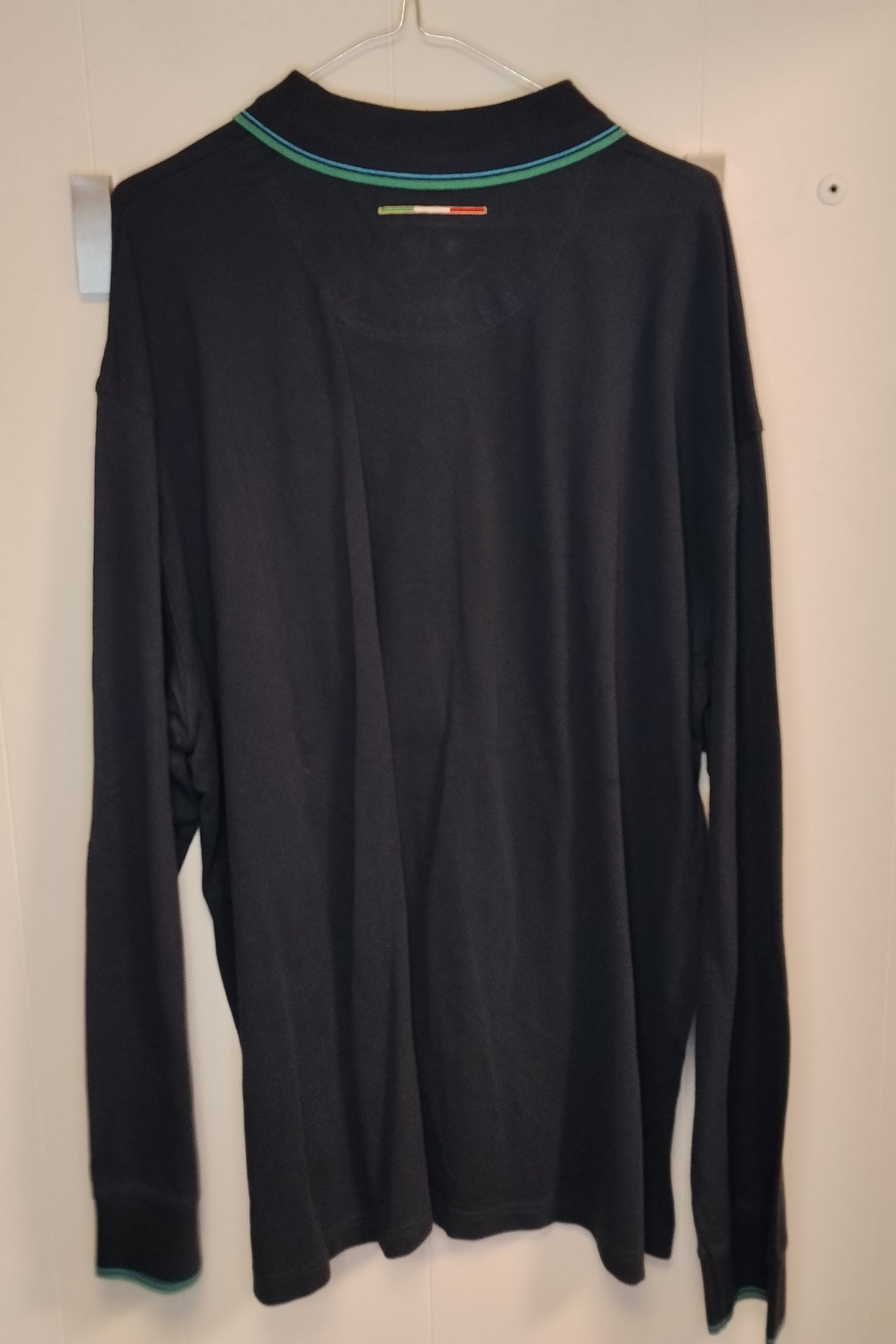 Polo Uomo Gymnasium Nera Manica Lunga Taglia 6XL Nuova con Cartellino