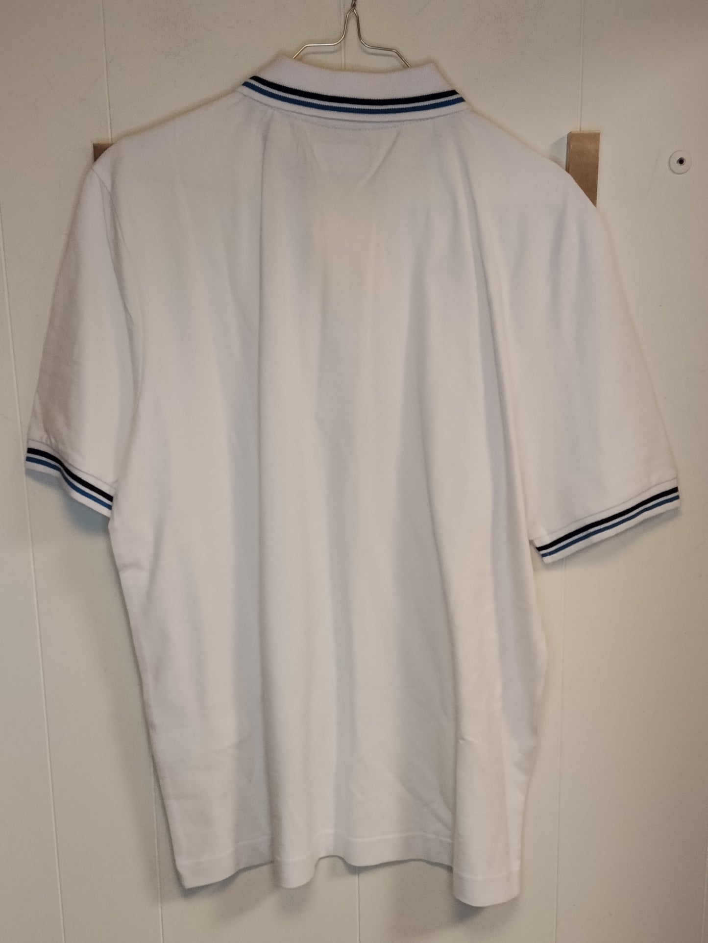 Polo Uomo Kappa Bianca con Logo Ricamato Taglia M