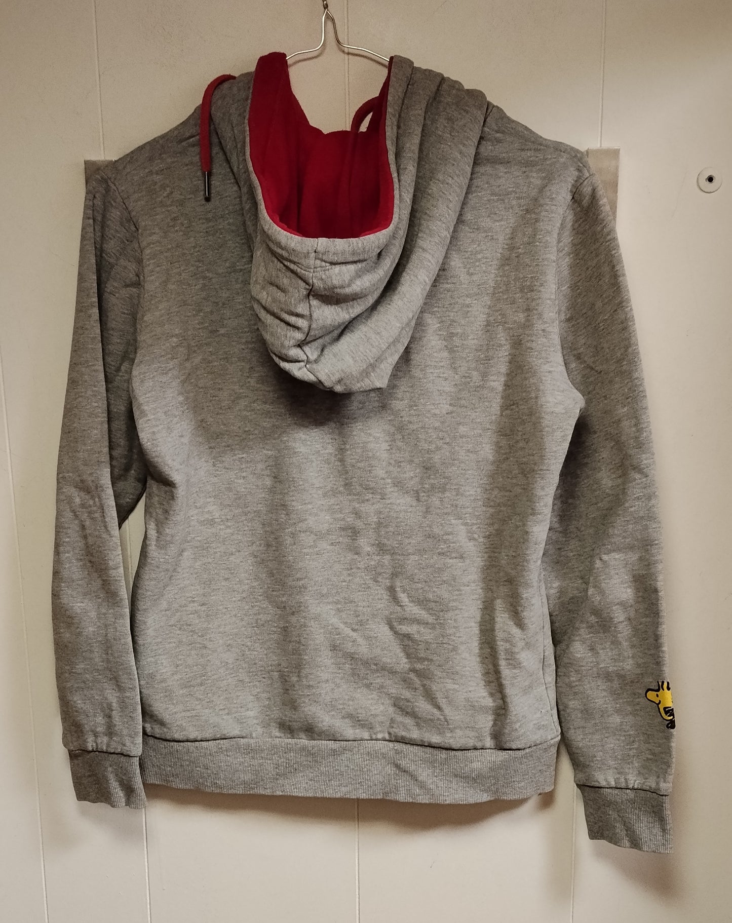 Felpa Lotto Snoopy Grigia Donna Taglia S con Cappuccio Zip Casual