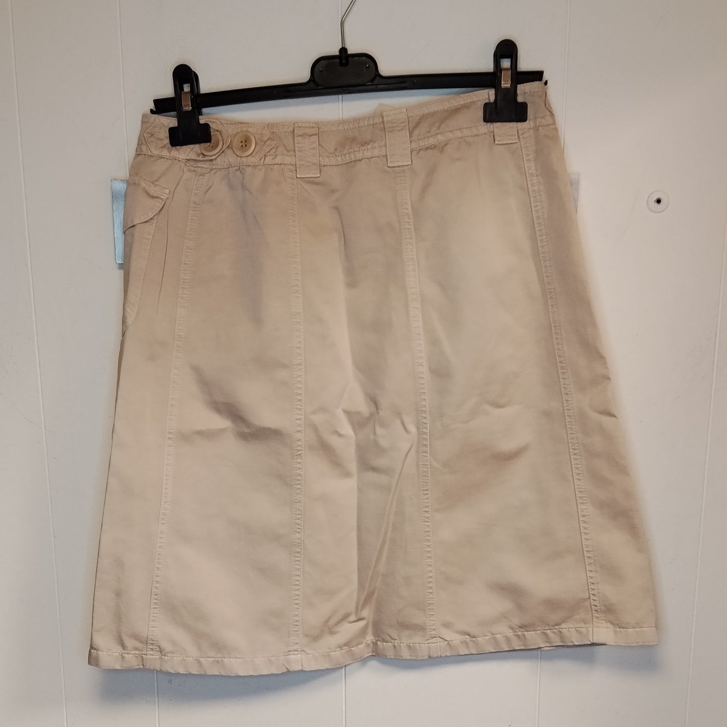 Gonna Donna Max Mara Beige Cargo Tasconi Taglia 42 Casual Elegante Ottime Condizioni