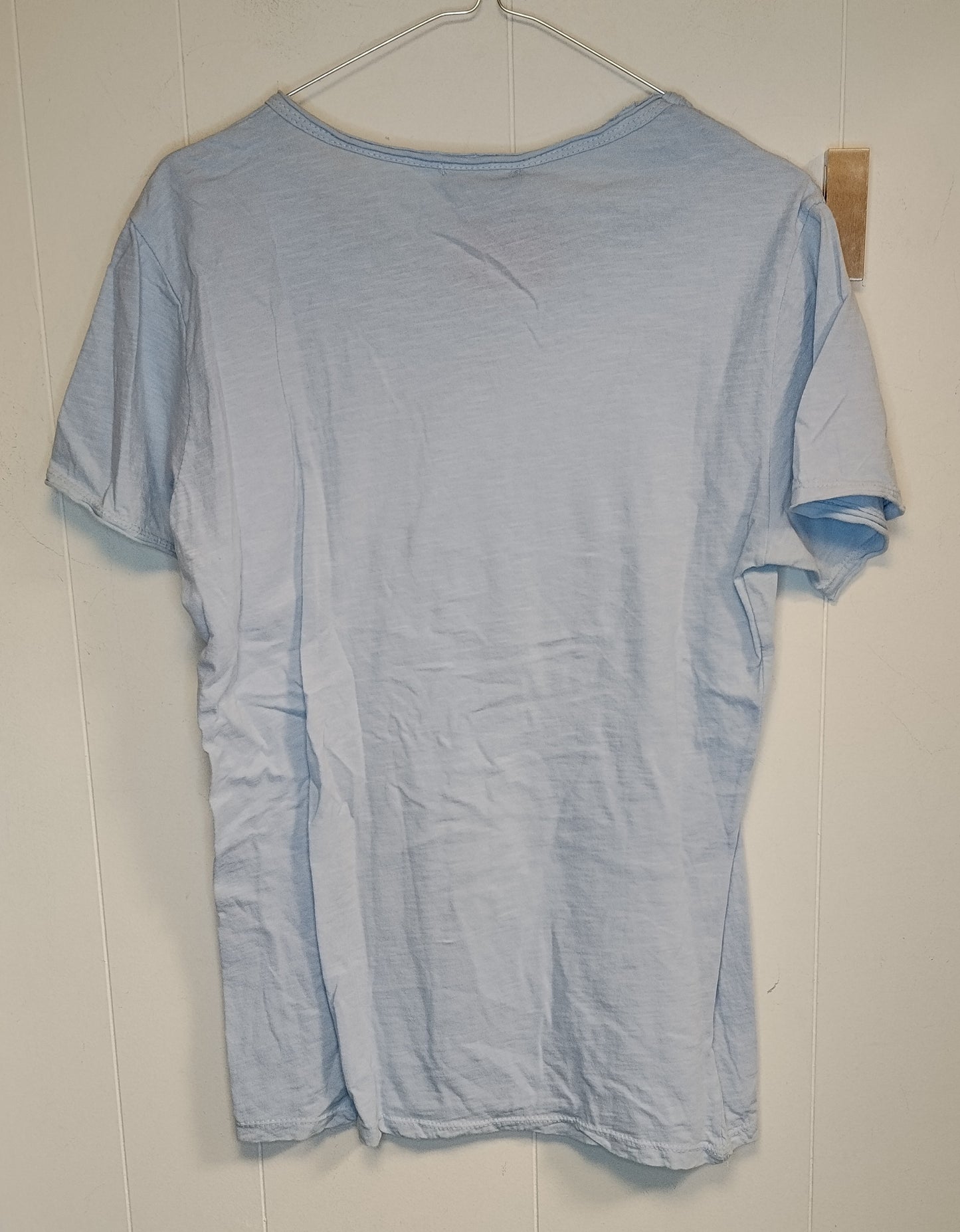 T-shirt Adon Donna Taglia S Azzurra Girocollo Casual Basic Estiva