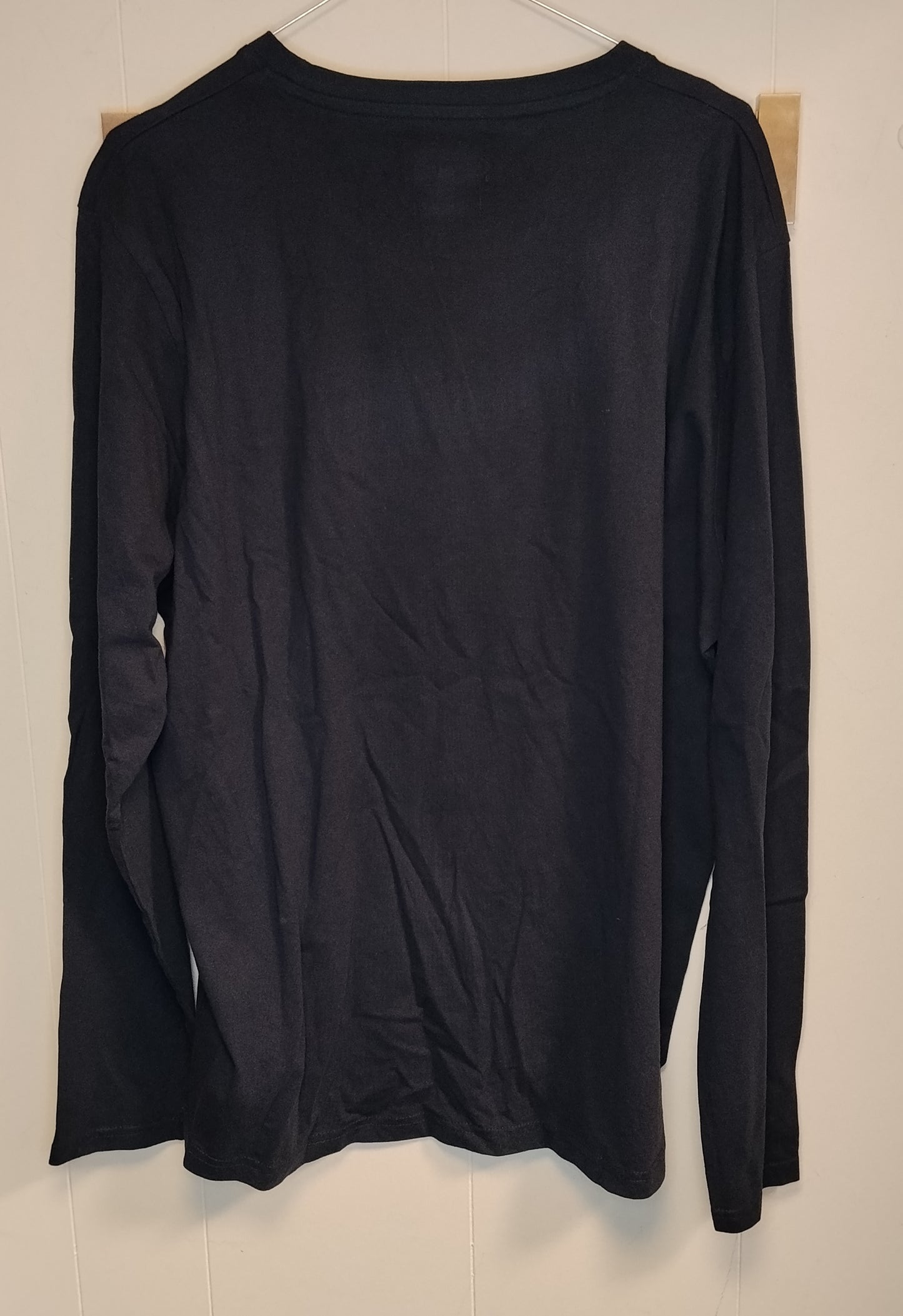 Maglia Enrico Coveri Uomo Taglia XXL Nera Manica Lunga Logo Frontale Casual
