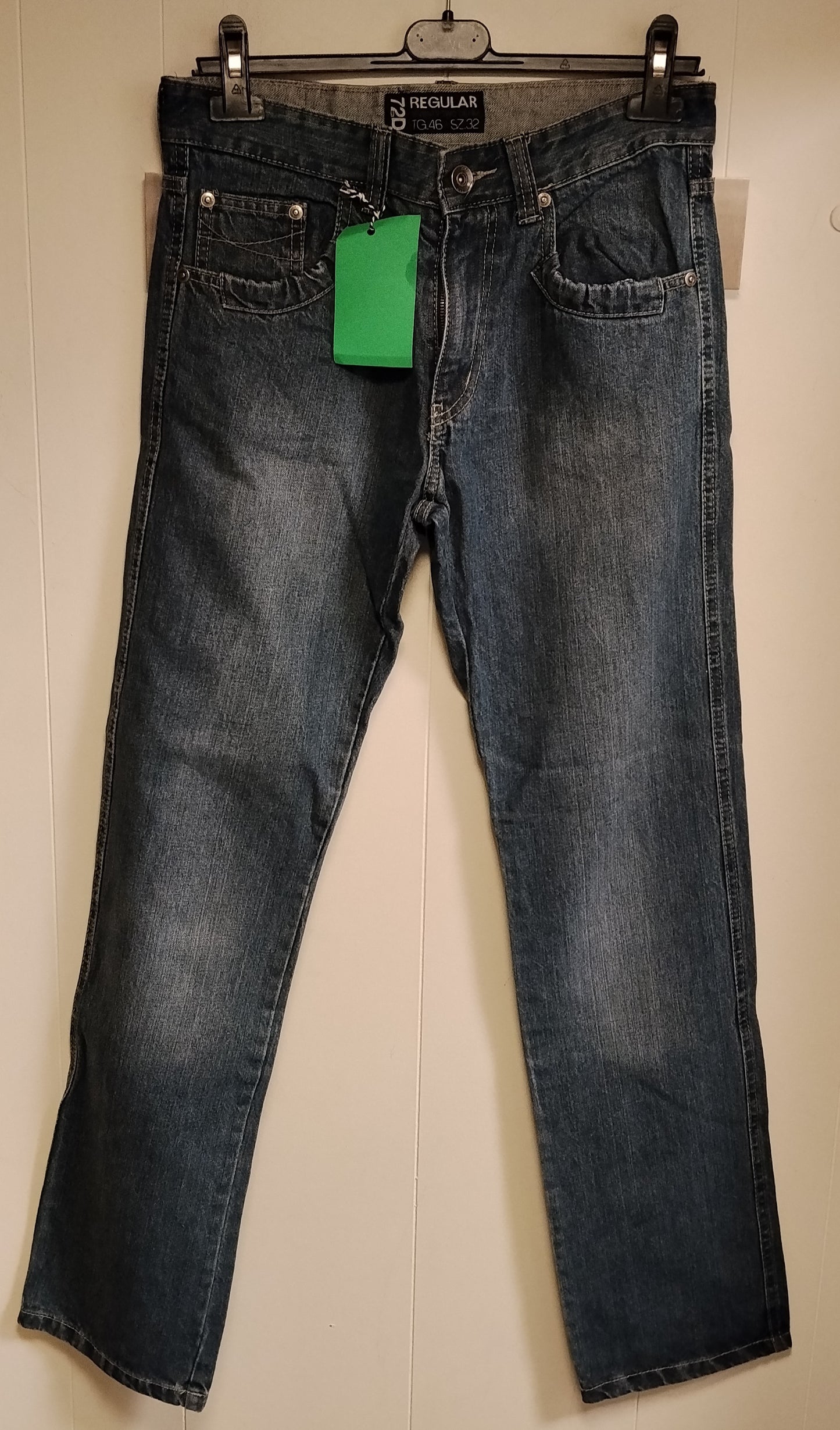 Jeans Uomo Seventy Two Denim Taglia 46 Regular Fit Blu