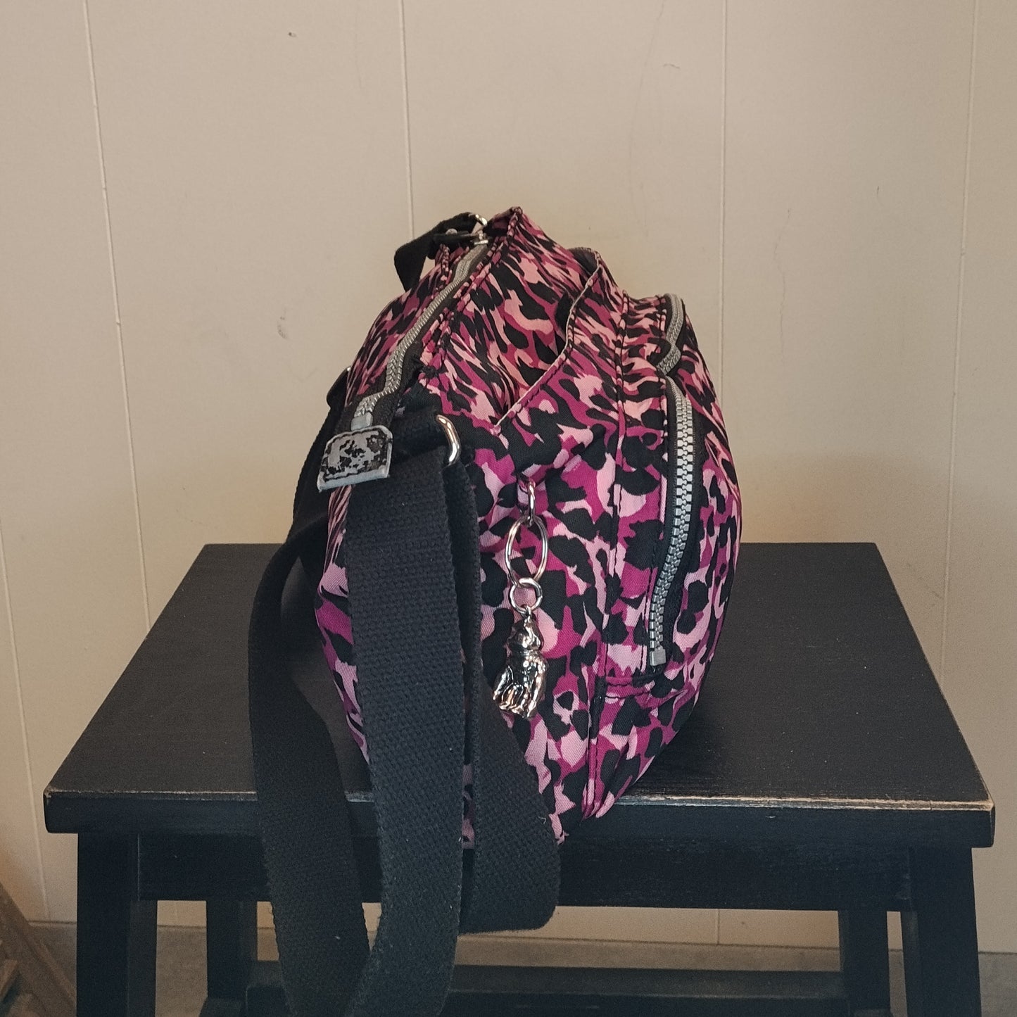 Borsa Tracolla Donna Kipling Fantasia Rosa Animalier Multi Tasche