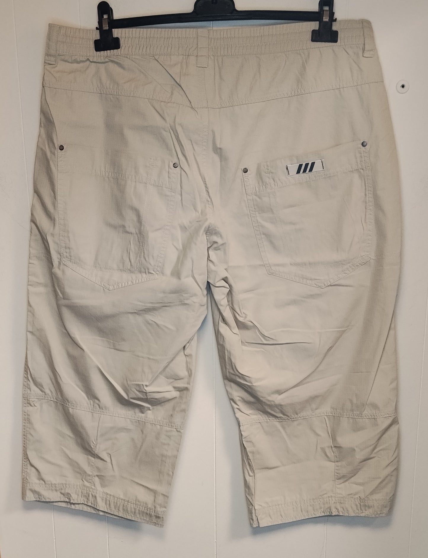 Pantaloni Uomo Adidas XXL Beige Sportivi Leggeri 3/4