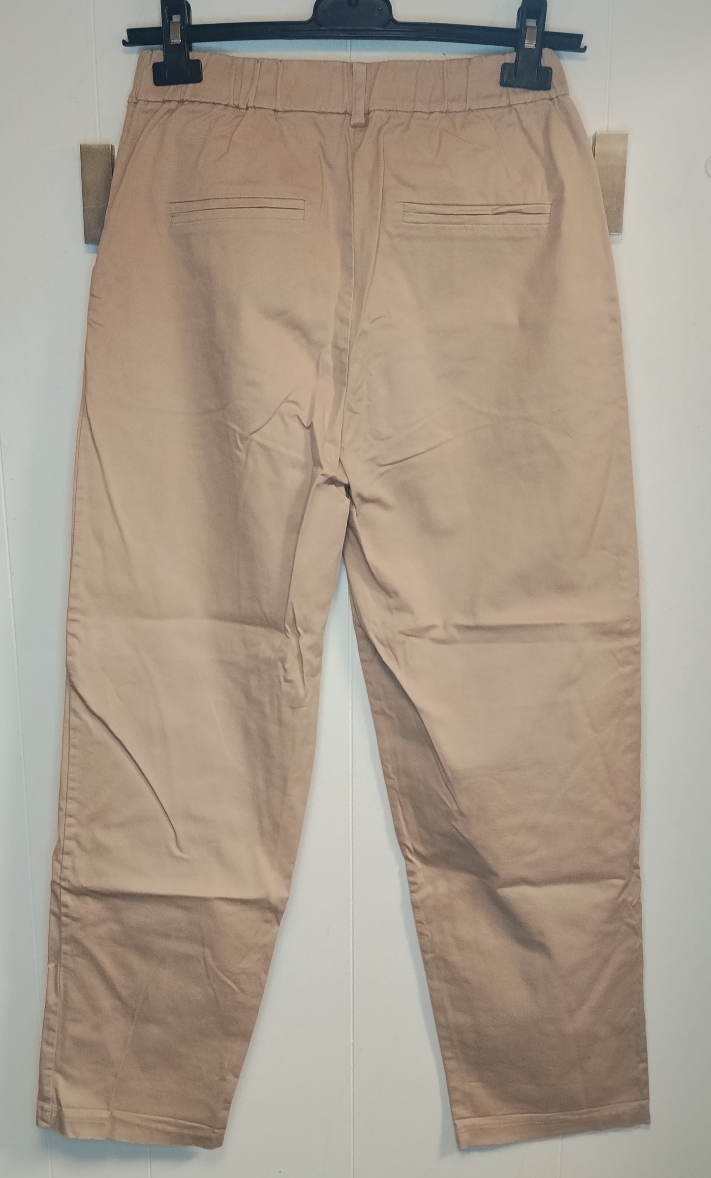 Pantaloni Donna Kiki Six Taglia M Beige Eleganti Casual