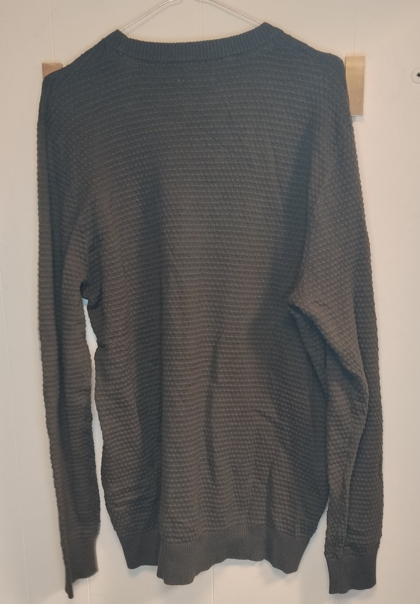 Maglione Uomo Jack & Jones Nero Texture Waffle Taglia XL
