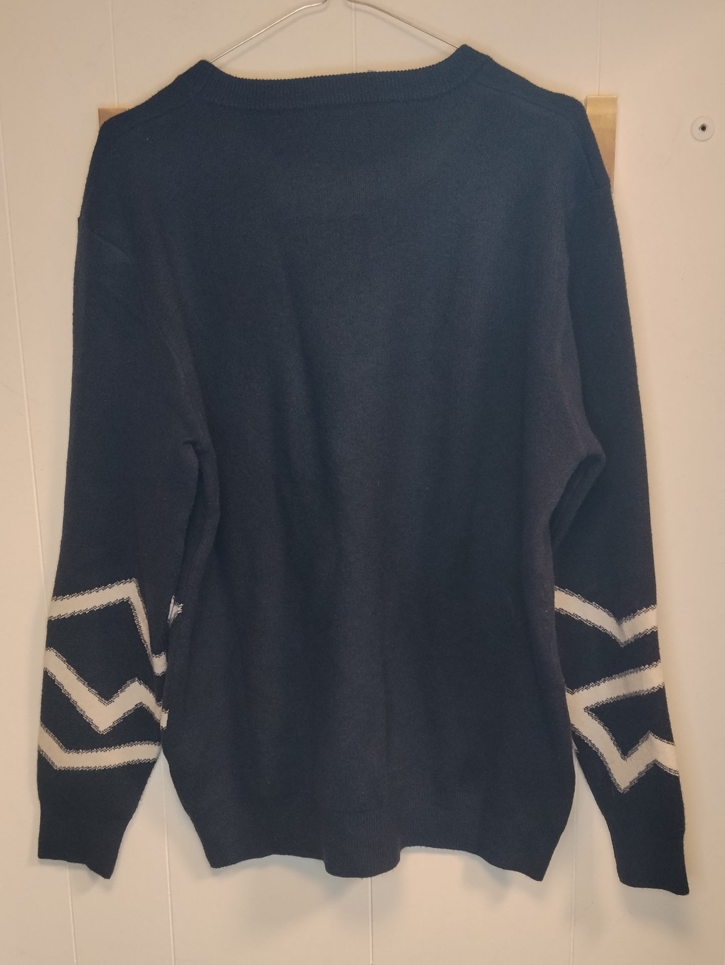Maglione Donna Marshall Angel Nero con Fantasia Geometrica Taglia XL