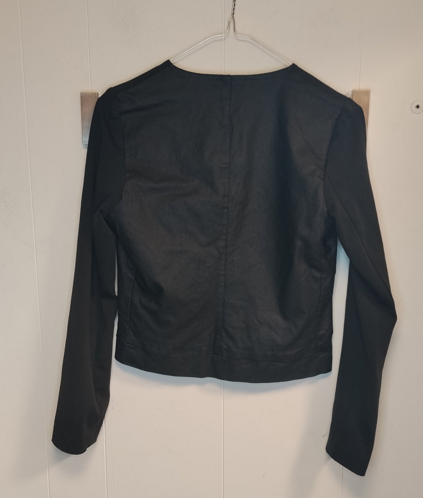 Giacca Donna Gold Taglia S Nera con Zip e Volant