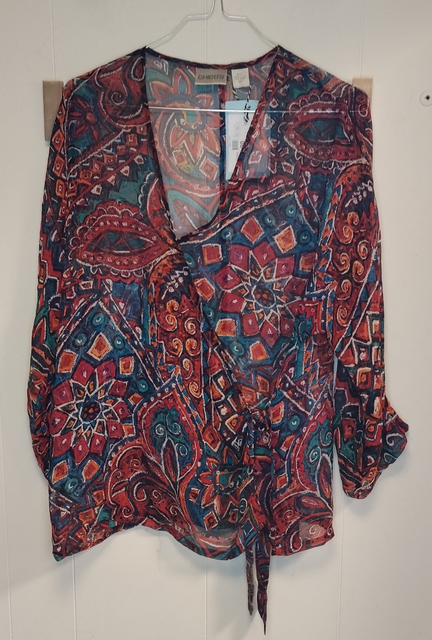 Blusa Donna Chico's Taglia S/M Fantasia Paisley