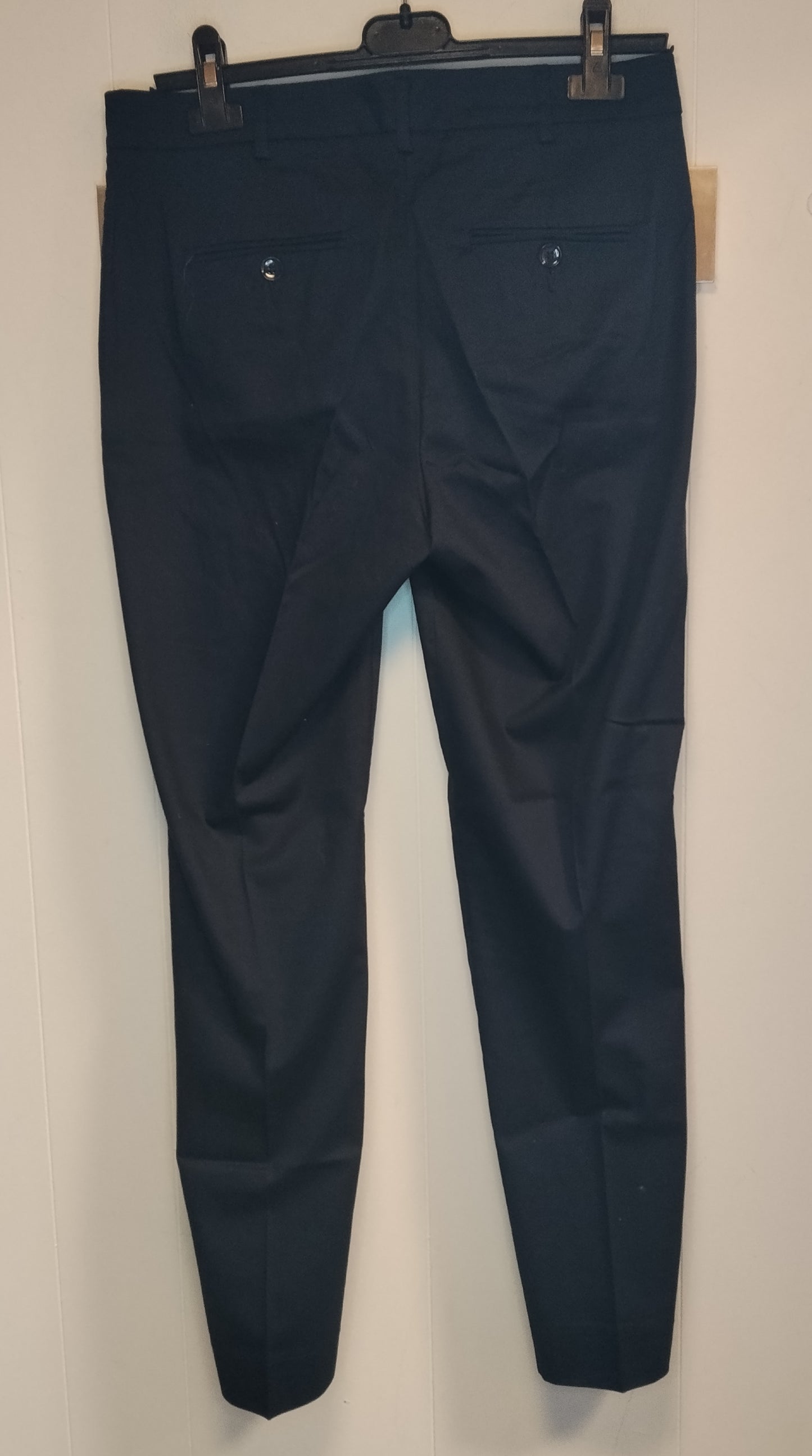 Pantaloni Donna Sisley Taglia 42 Neri Eleganti