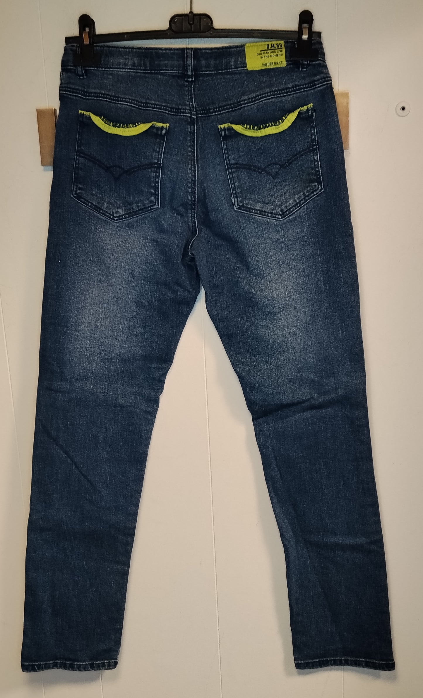 Jeans ragazzo OM 83 blu taglia 13-14 anni
