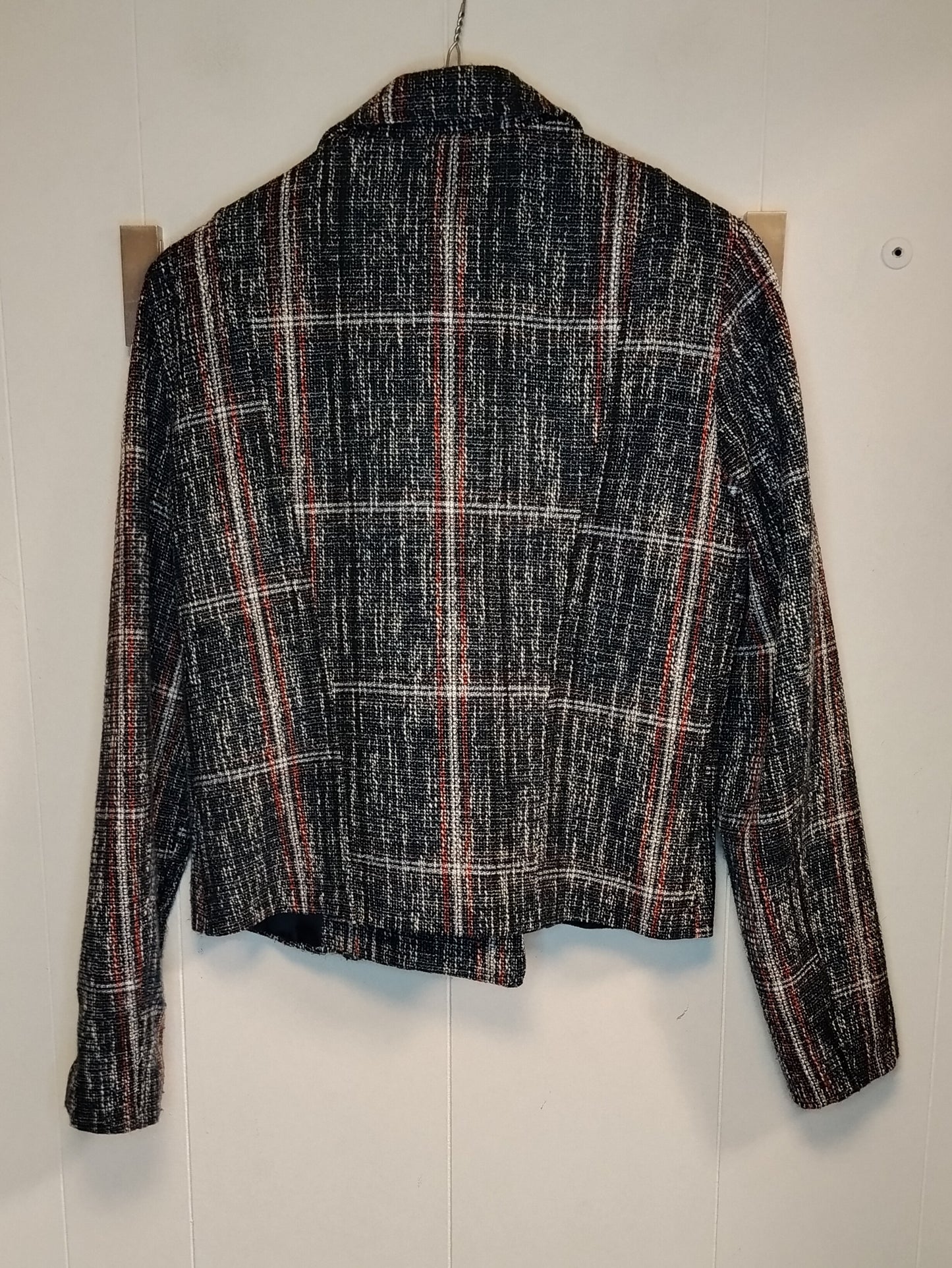 Giacca donna Miller taglia M biker scozzese con zip