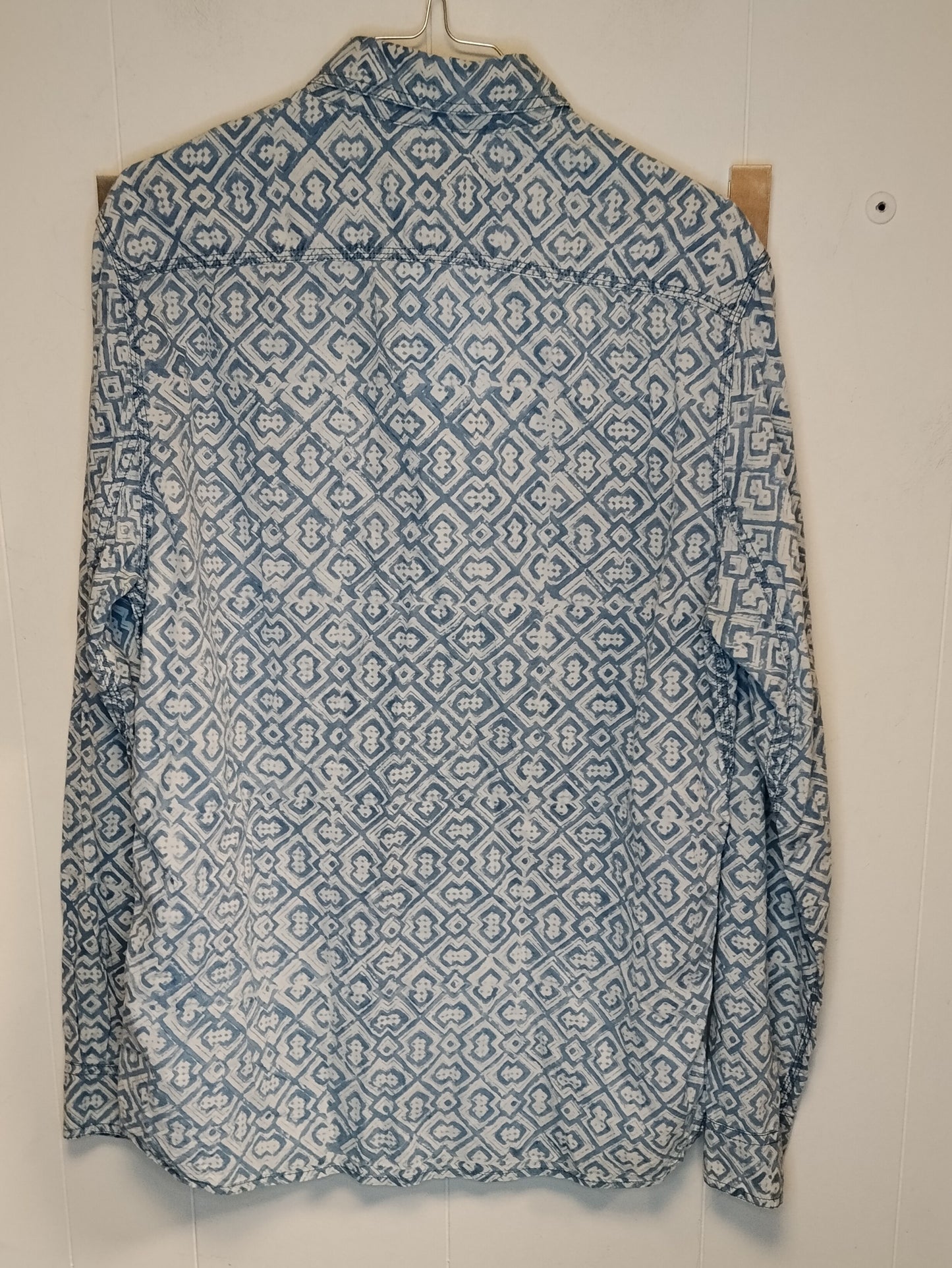 Camicia Woolrich uomo fantasia geometrica taglia L