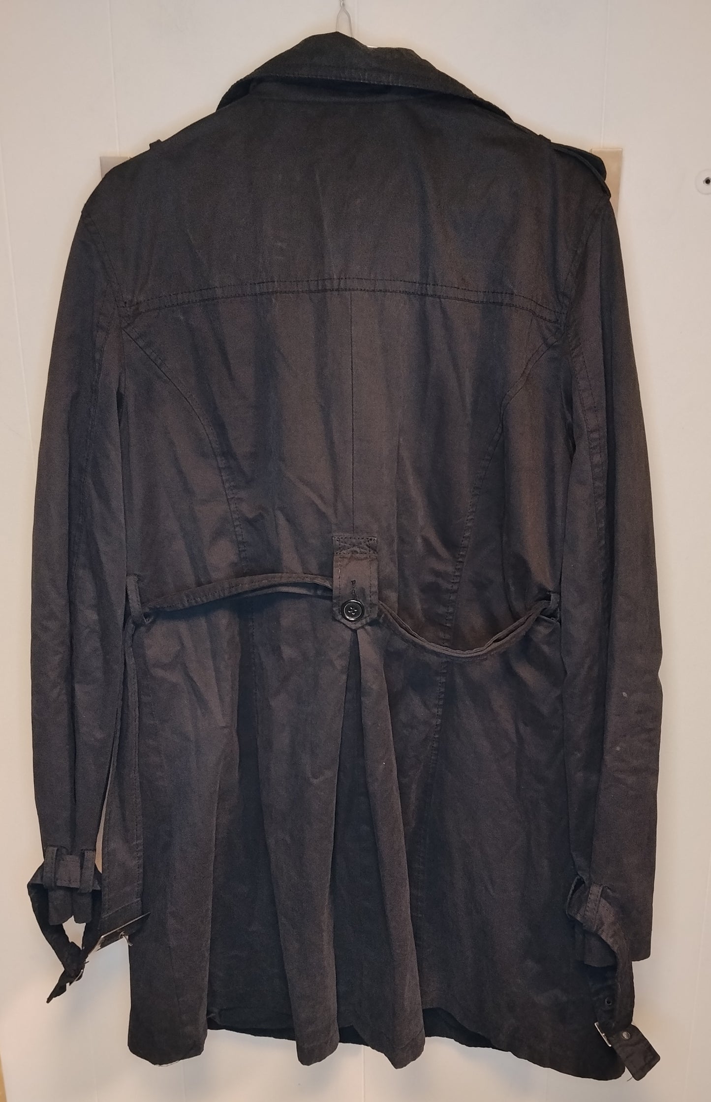 Trench Donna Calvin Klein Jeans Nero Taglia XXL Giacca Elegante