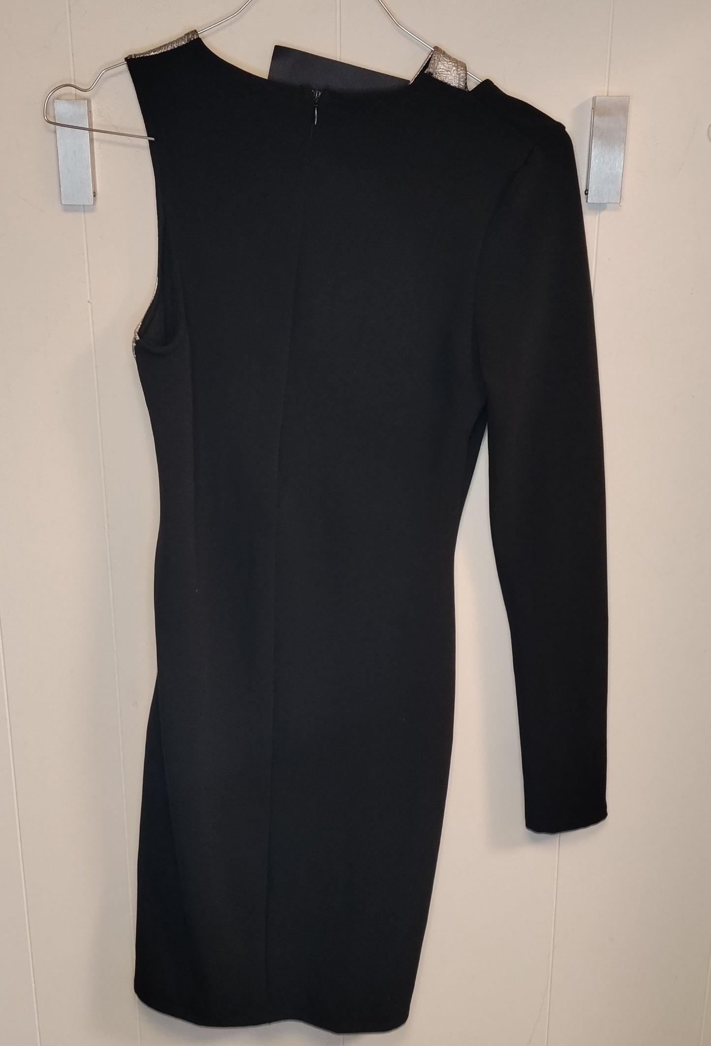 Vestito Donna Tally Weijl Nero e Argento Monospalla Taglia S