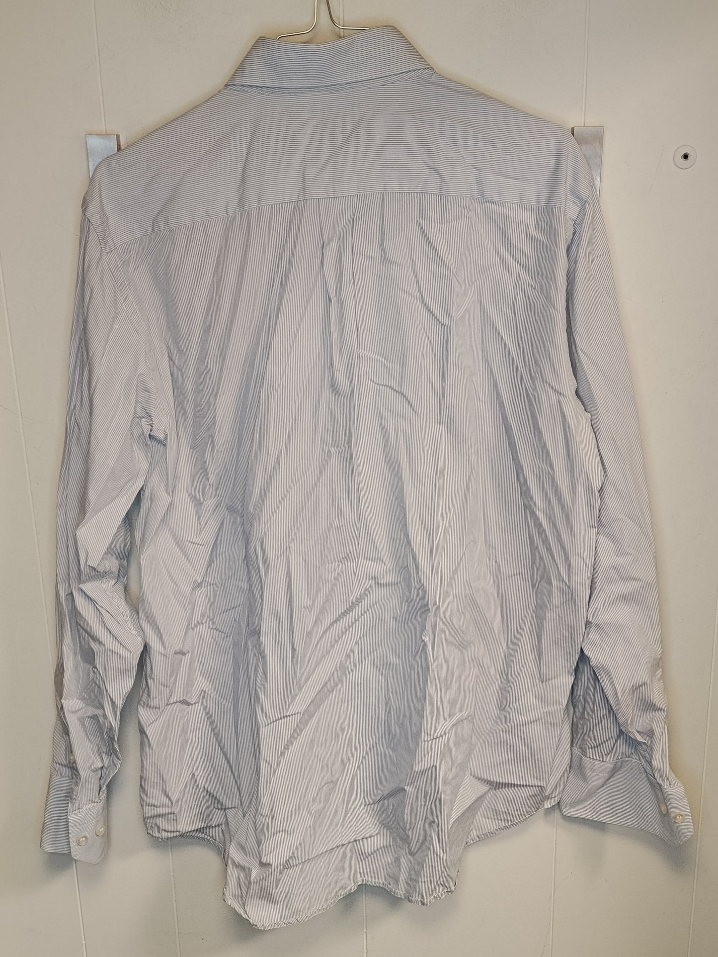 Camicia Uomo Best Company Azzurra Righe Sottili Taglia M