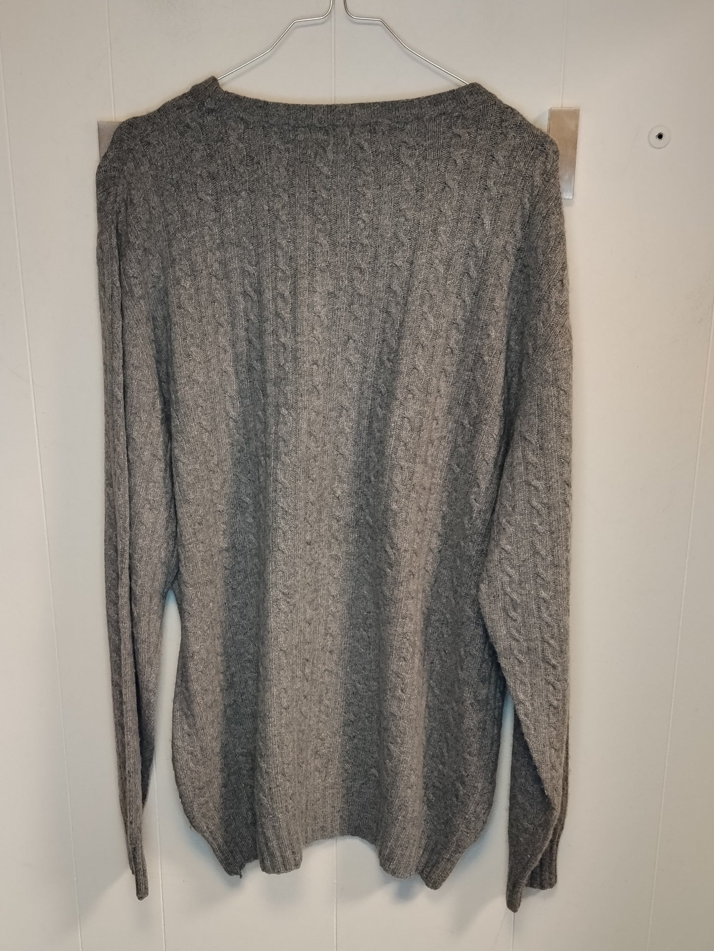 Maglione Kappa Uomo Grigio Trecce Taglia XXL