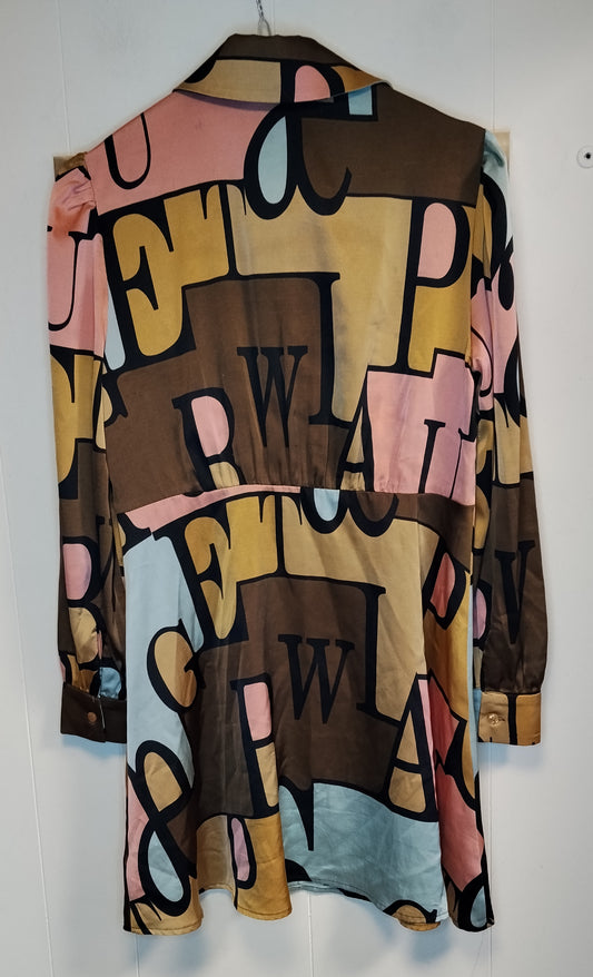 Abito Chemisier Fantasia Donna Ynony Me Taglia S Multicolor